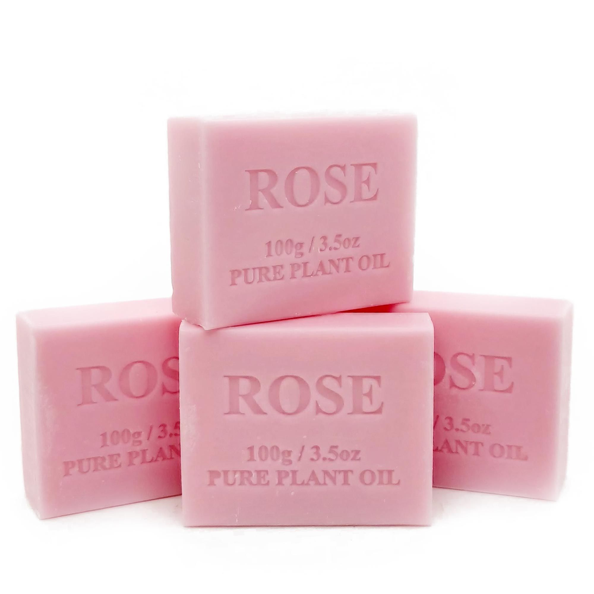 V238-SUPDZ-33217874952272-202507252155-00 4x 100g Plant Oil Soap Rose Scent Pure Natural Vegetable Base Bar Australian - Image 1