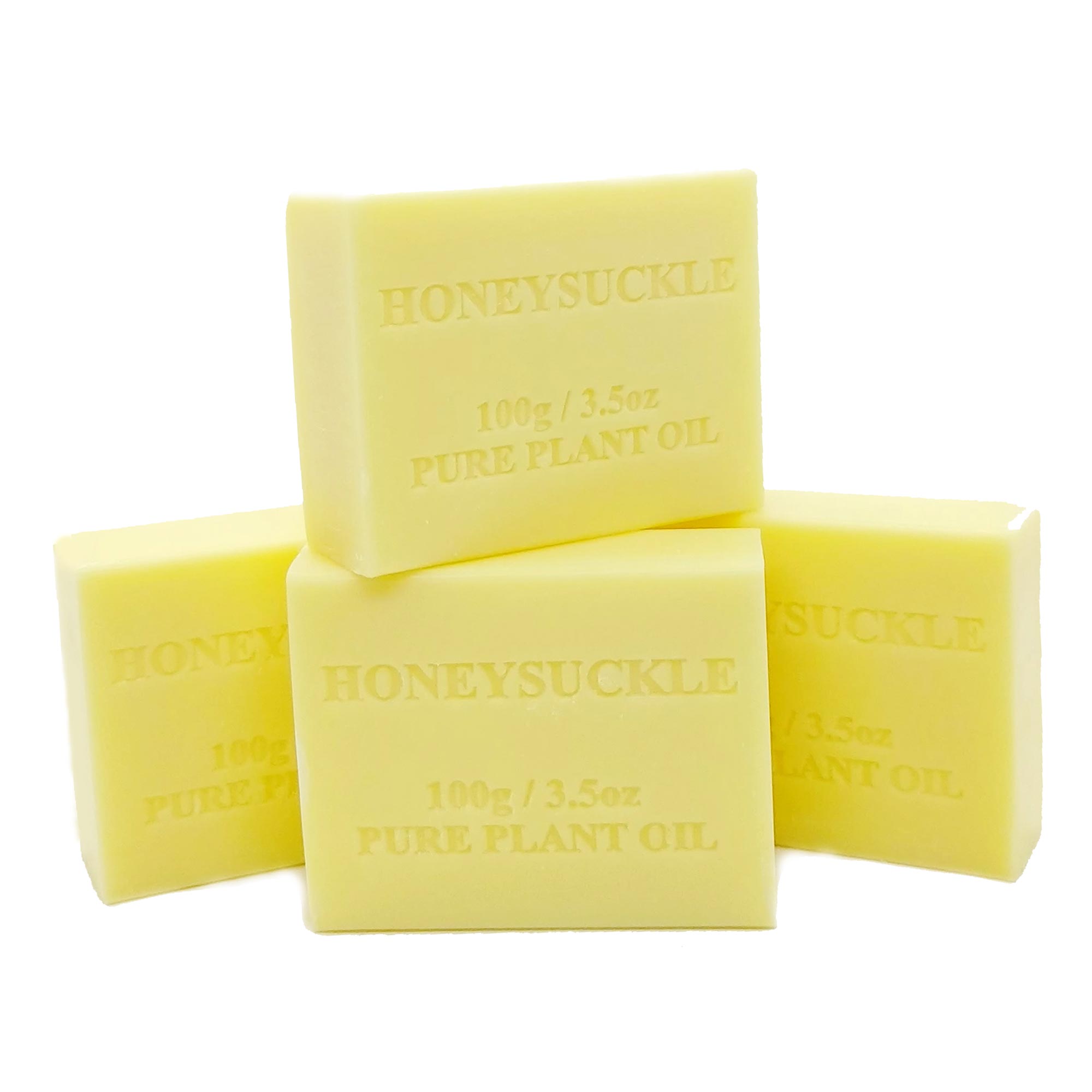 V238-SUPDZ-39247913222224-202507252200-00 4x 100g Plant Oil Soap Honeysuckle Scent Pure Vegetable Base Bar Australian - Image 1