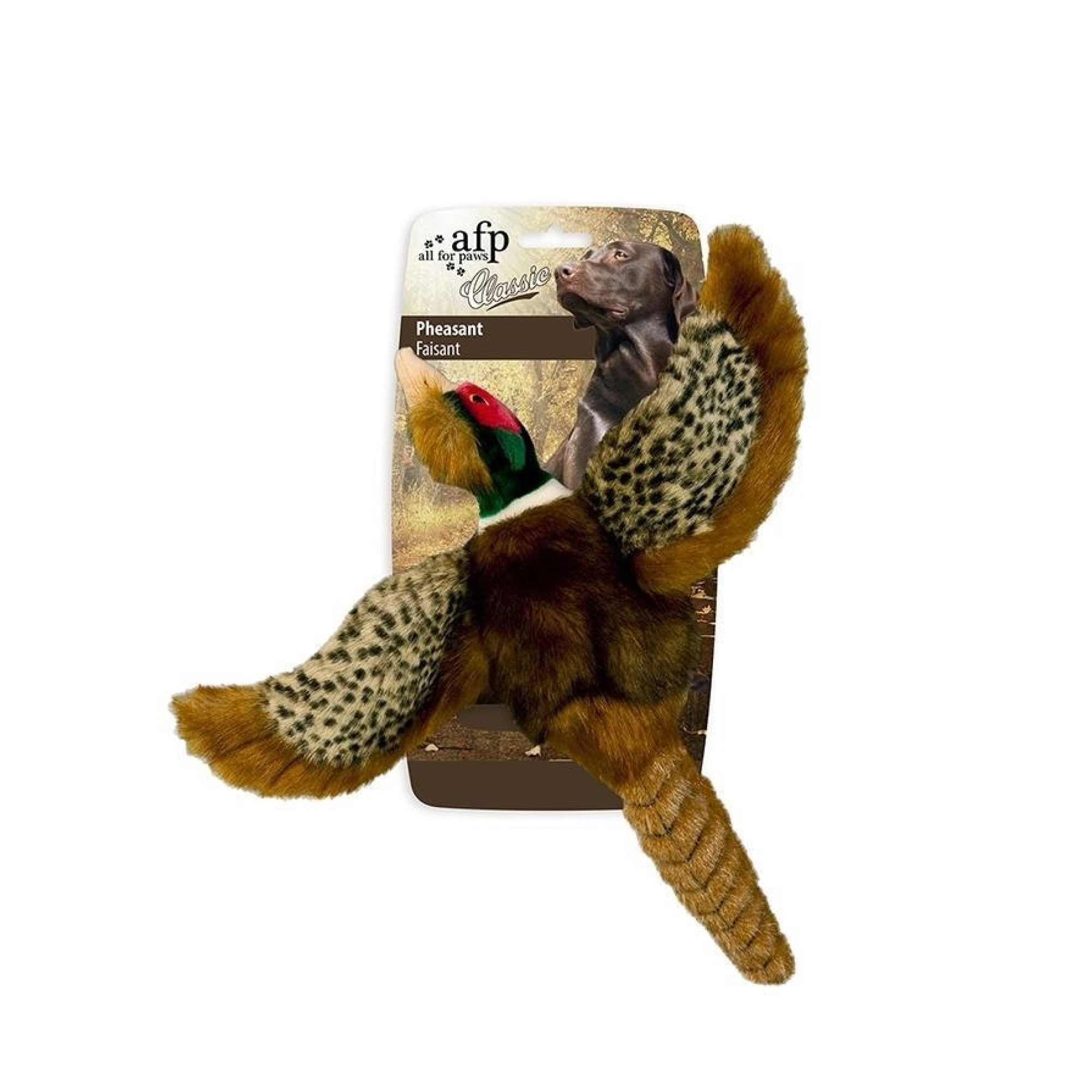 V238-SUPDZ-39291482964048-202507252215-00 Dog Plush Toy - Pheasant Squeaky Interactive Small Life Like Bird - Puppy Play - Image 1