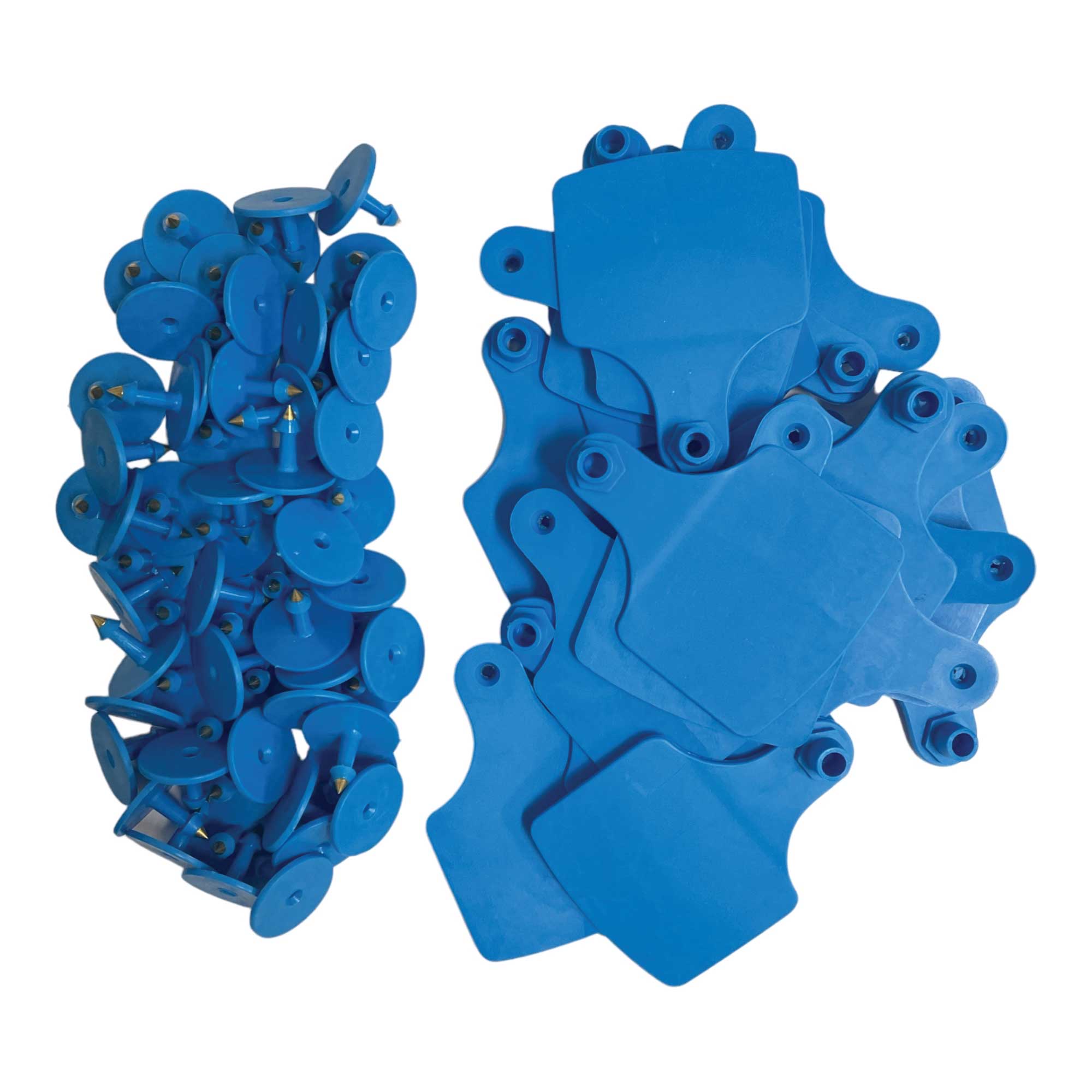 V238-SUPDZ-39977825435728-202507311227-00 100x Cattle Ear Tags Set - 7.5x10cm XL Blue Blank Pig Cow Sheep Livestock Label - Image 1