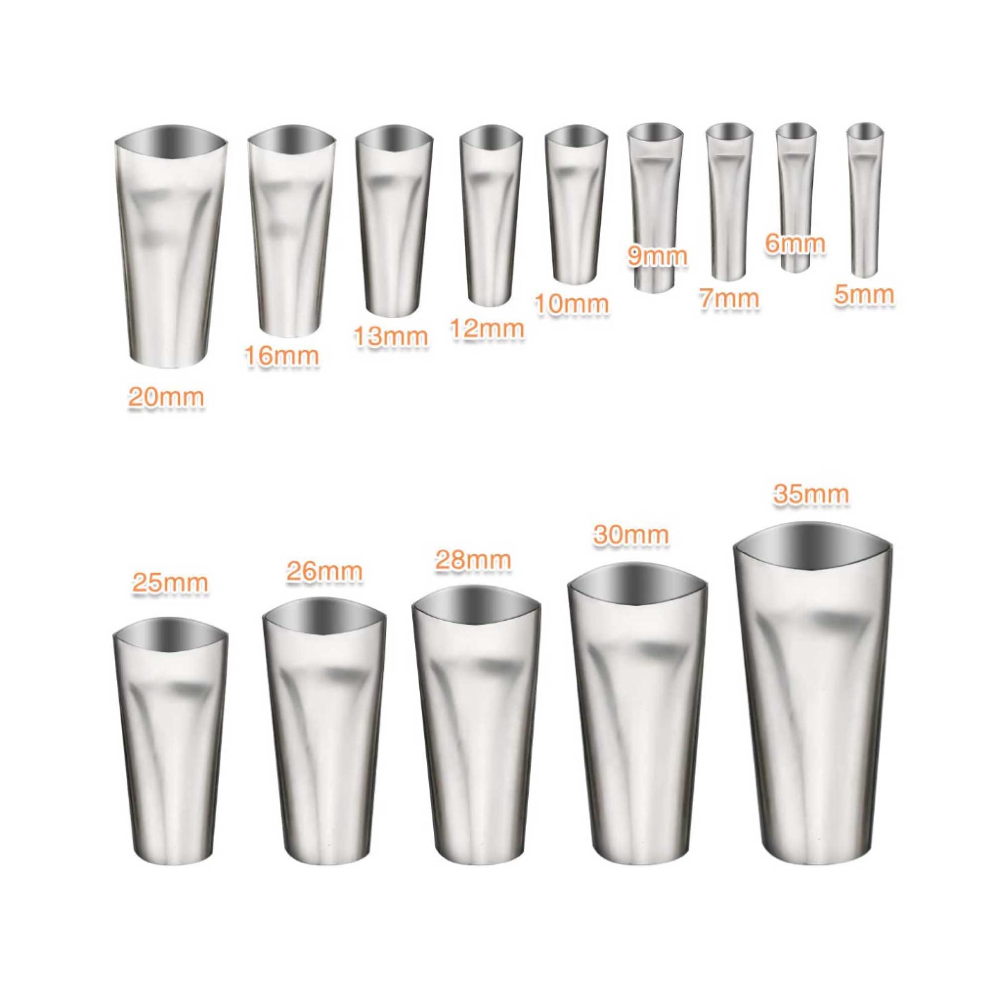 V238-SUPDZ-39991701831760-142366-00 14pc Stainless Steel Caulking Nozzles - Sealant Applicator Accessory Tool Set - Image 1