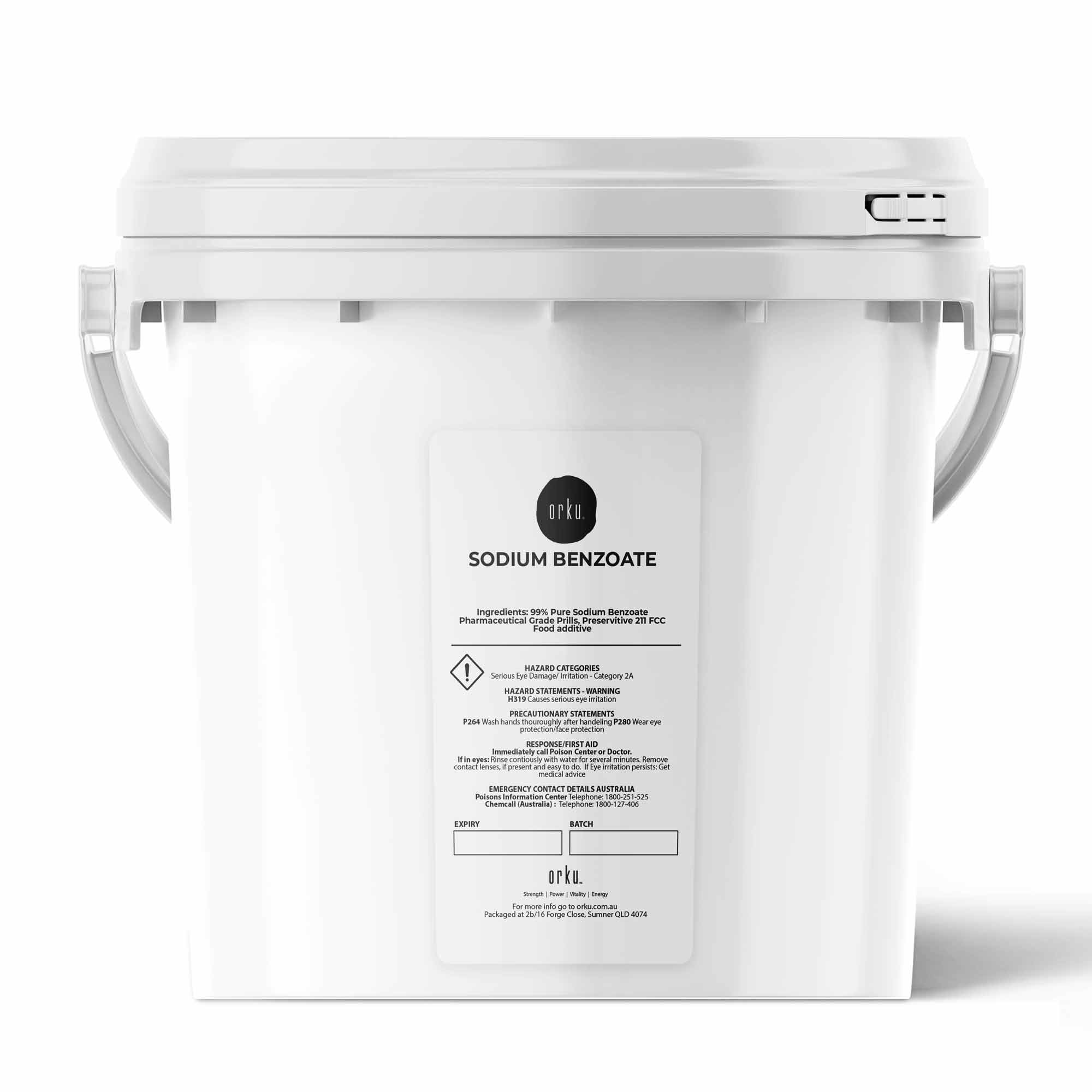 V238-SUPDZ-40091943403600-202507311316-00 3.5Kg Orku Sodium Benzoate USP/FCC Grade Prills – E211 Preservative CAS 532-32-1 - Image 1