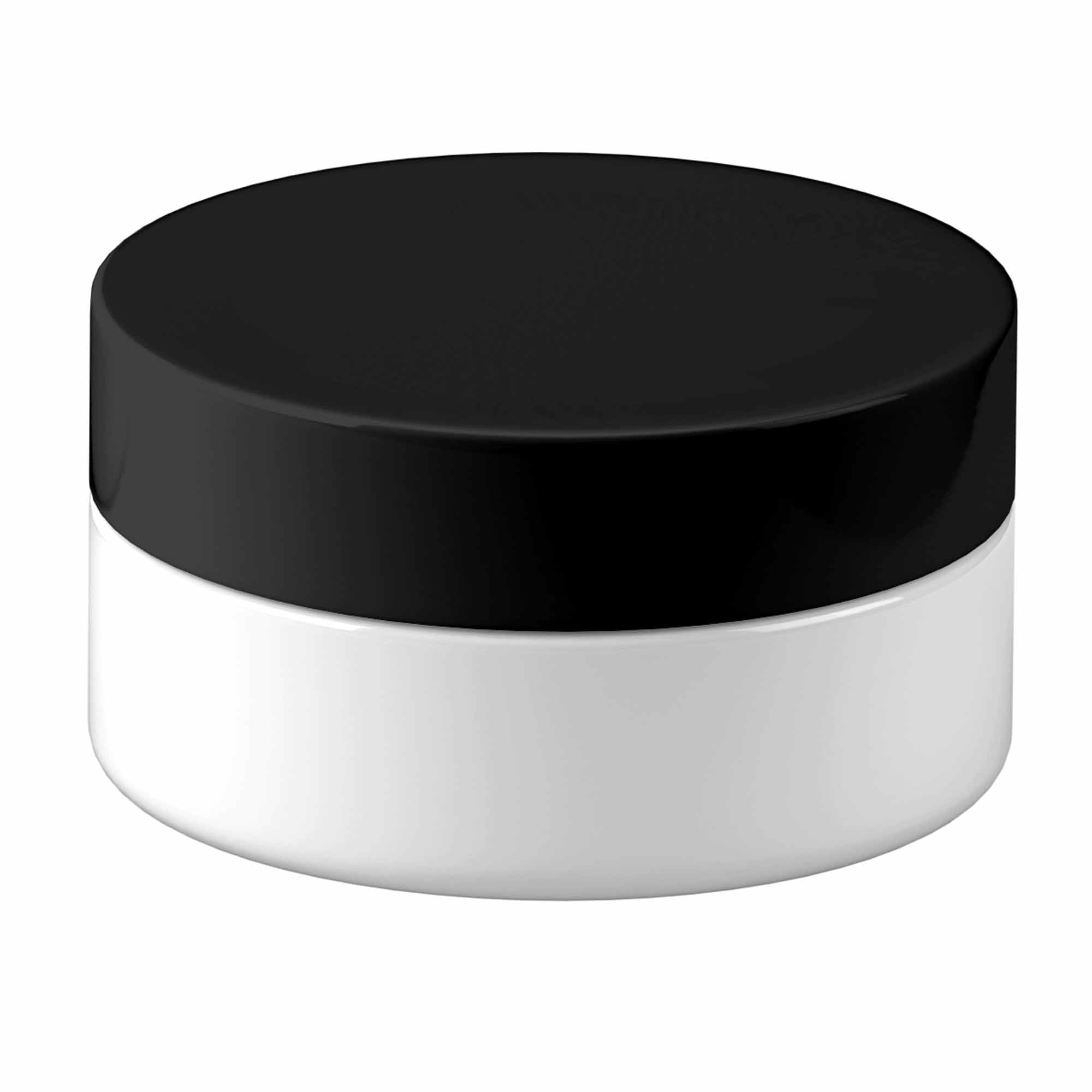 V238-SUPDZ-40114278563920-202507311312-00 5x 100g Plastic Cosmetic Jar + Lids - Empty White Cream Container - Image 1