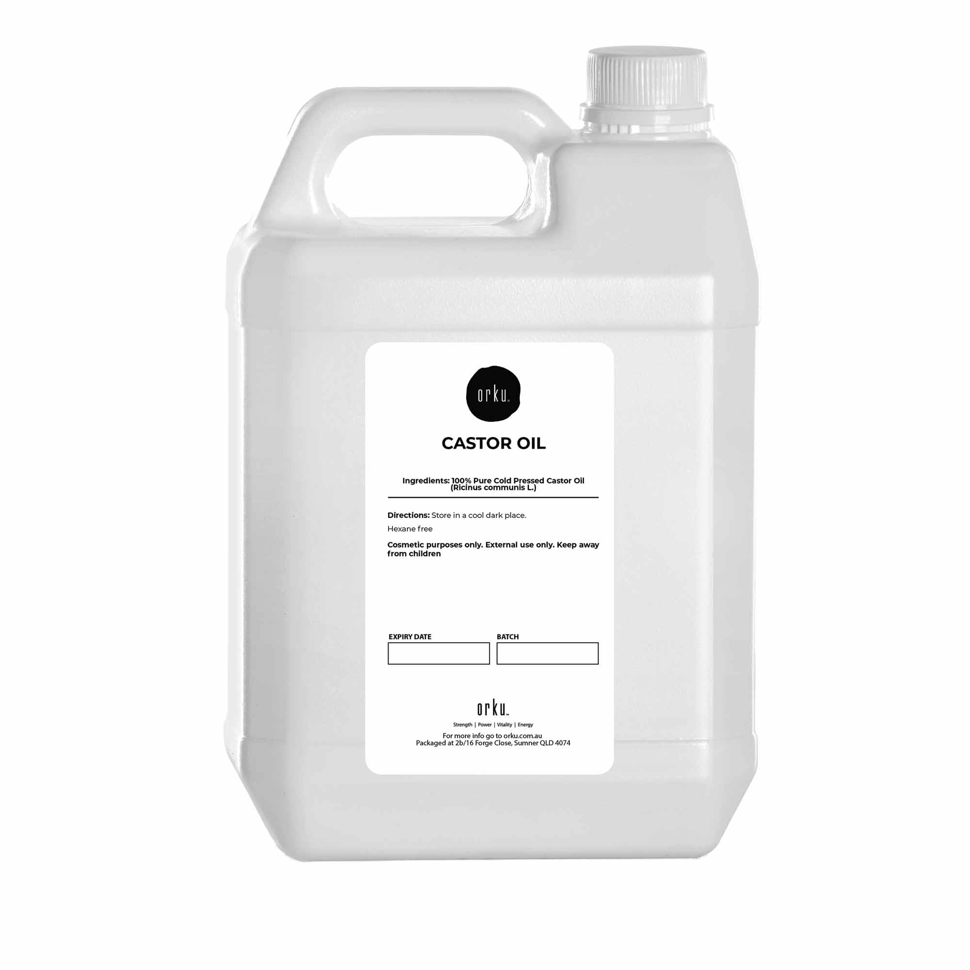 V238-SUPDZ-40283716845648-202507311258-00 5L Castor Oil - Hexane Free Cold Pressed Skin Hair Care - Image 1