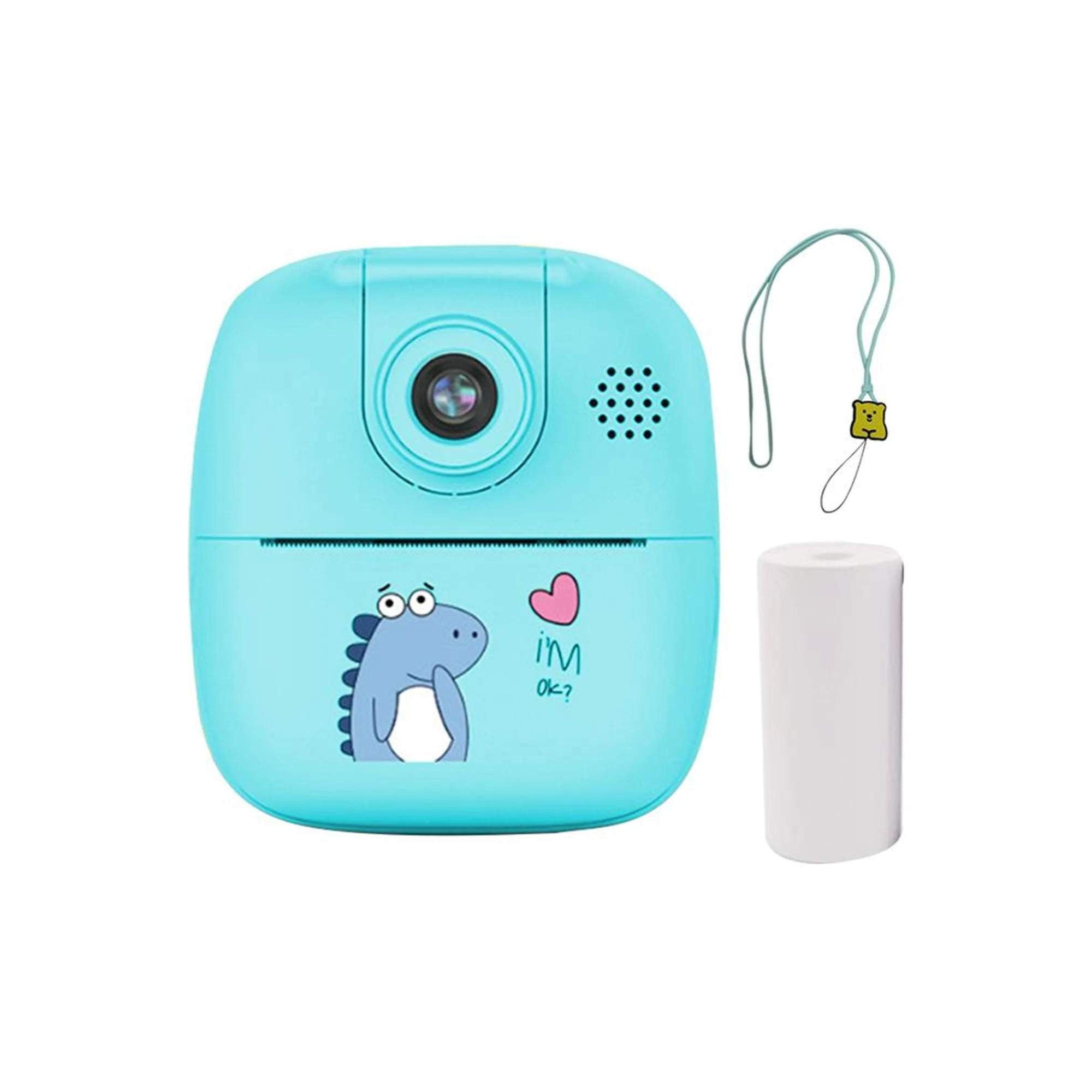 V238-SUPDZ-40832487194704-202507252235-00 Kids Rechargeable Instant Print Camera Blue - Digital Thermal Photo Video MP3 - Image 1