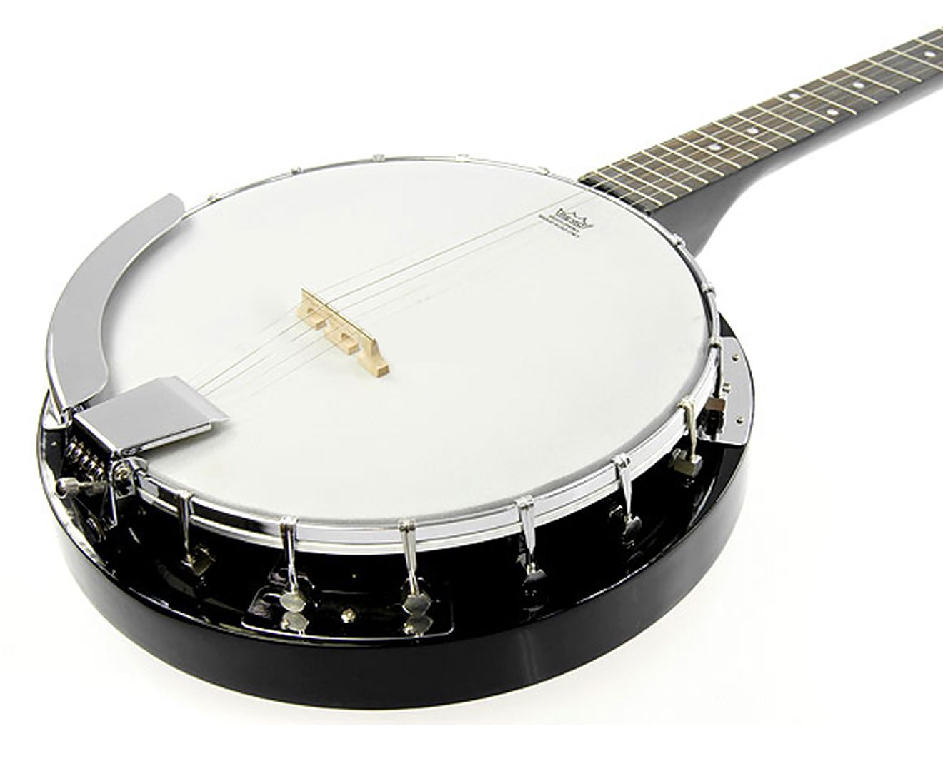 V240-5S-BANJO-BLK-71746-00 Karrera 5 String Resonator Banjo - Black - Image 1