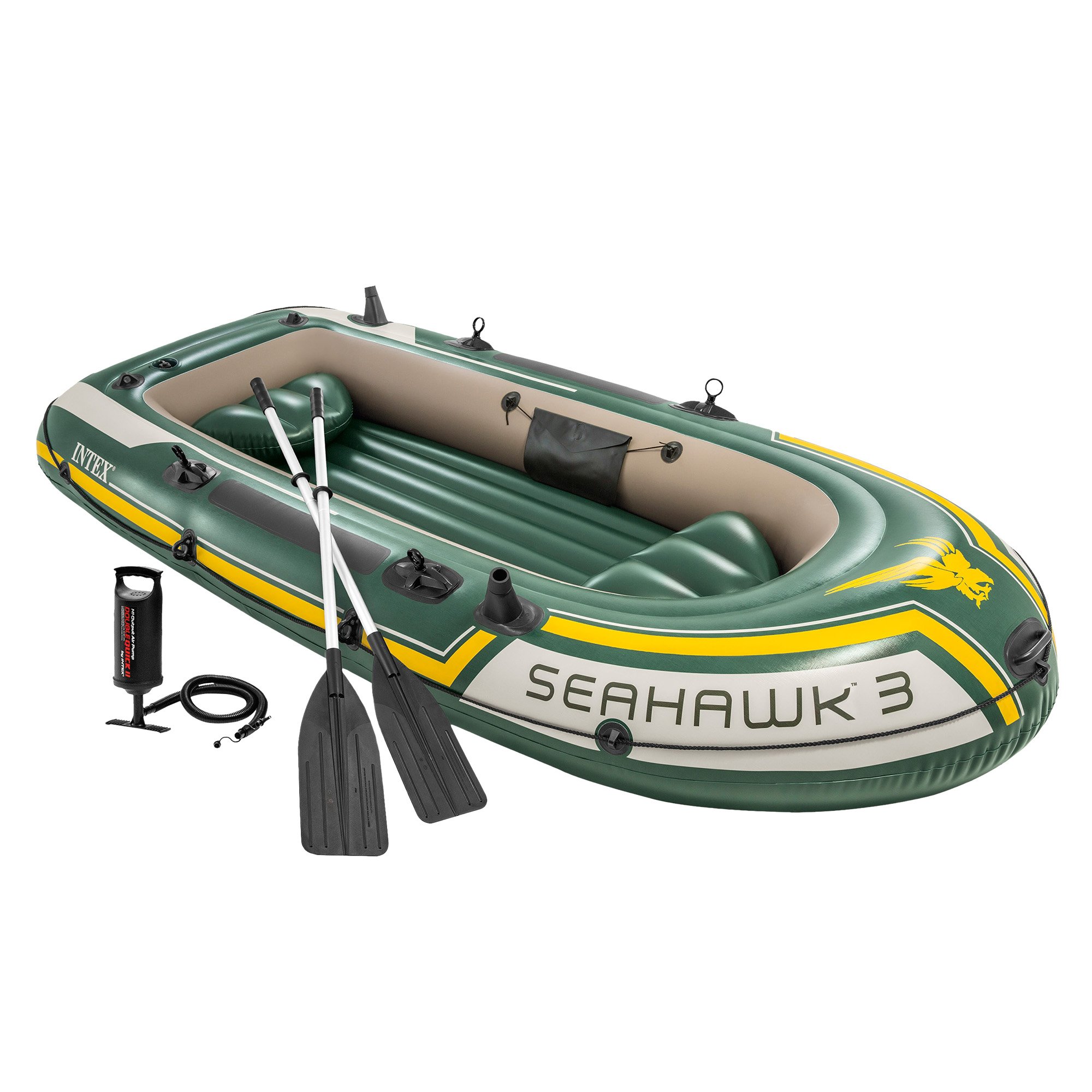 V240-68380NP-185351-00 Intex Seahawk 3-person Inflatable Boat Set - Image 1