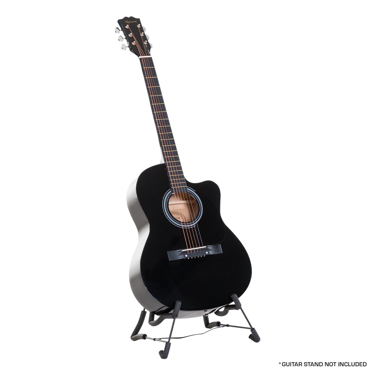 V240-ACG40-BK-71717-00 Karrera Acoustic Cutaway 40in Guitar - Black - Image 1