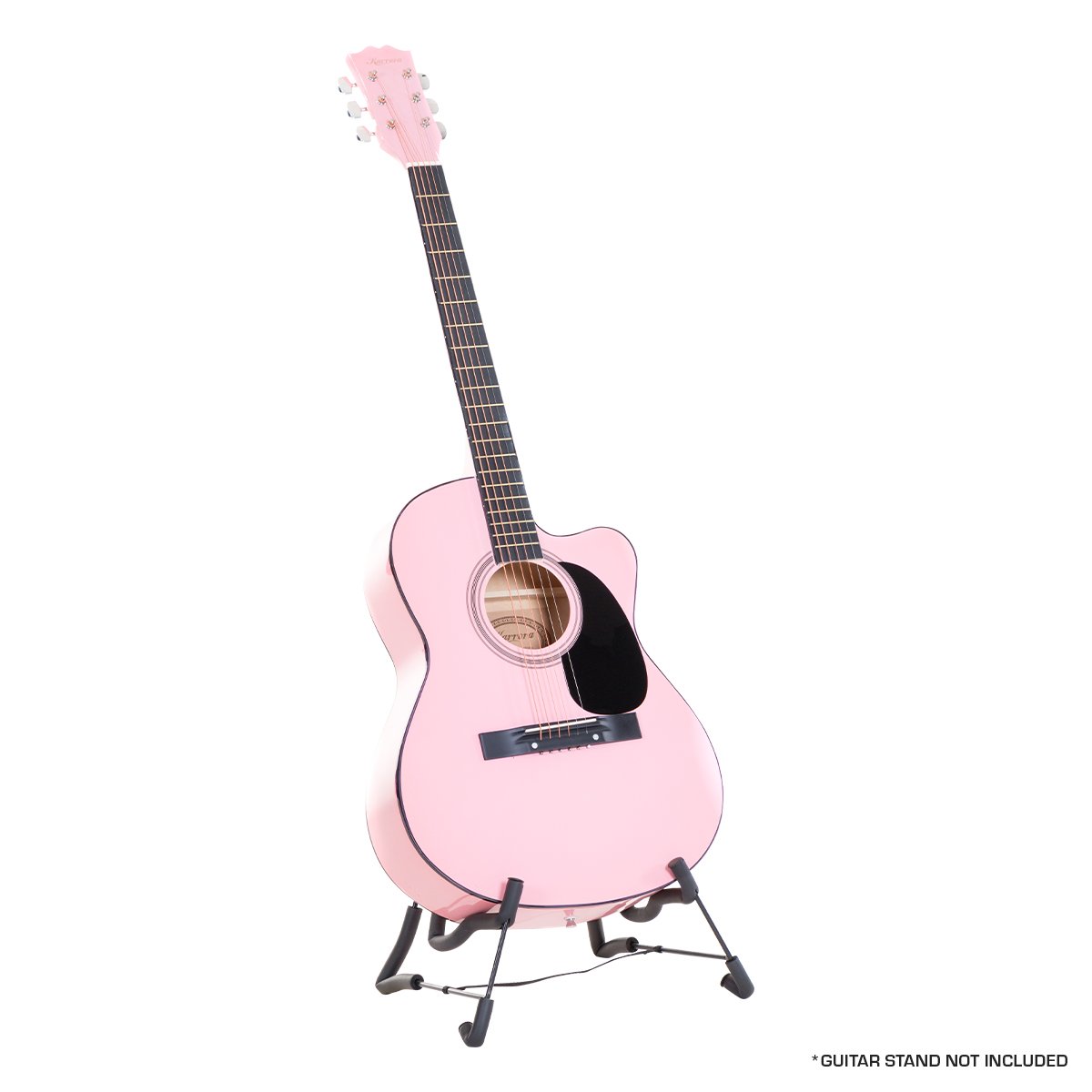 V240-ACG40-PK-71715-00 Karrera Acoustic Cutaway 40in Guitar - Pink - Image 1