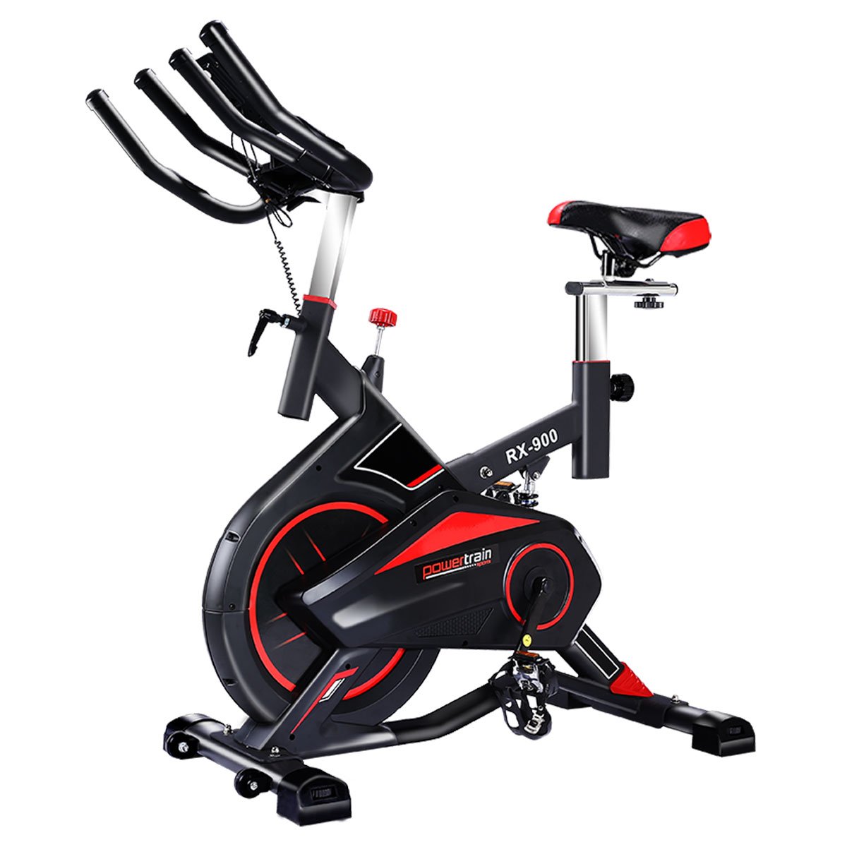 V240-BKE-RX-900-RD-71568-00 Powertrain RX-900 Exercise Spin Bike Cardio Cycling - Red - Image 1