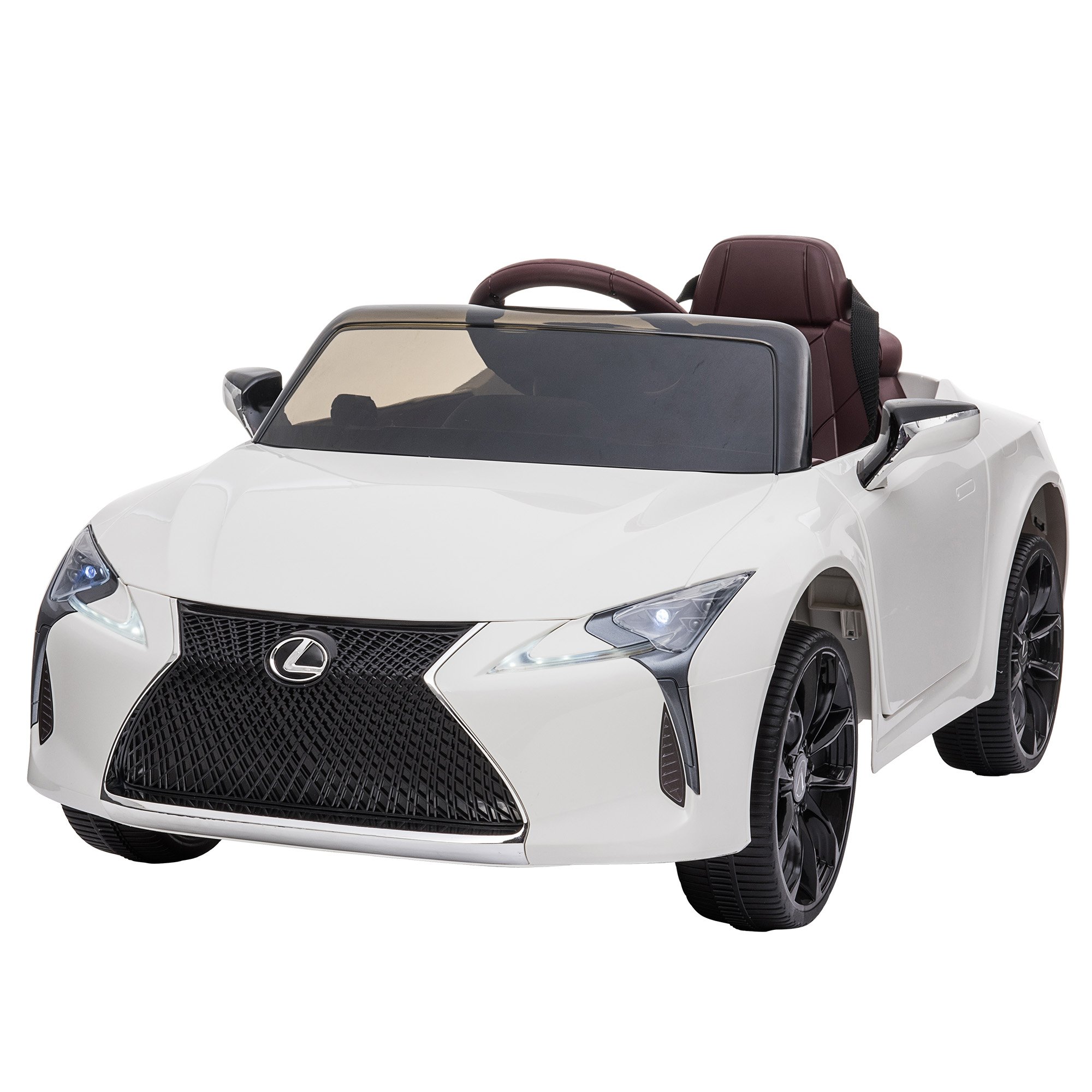 V240-CAR-LEX-1618-WH-167607-00 Kahuna Licensed Lexus Lc 500 Kids Electric Ride On Car - White - Image 1