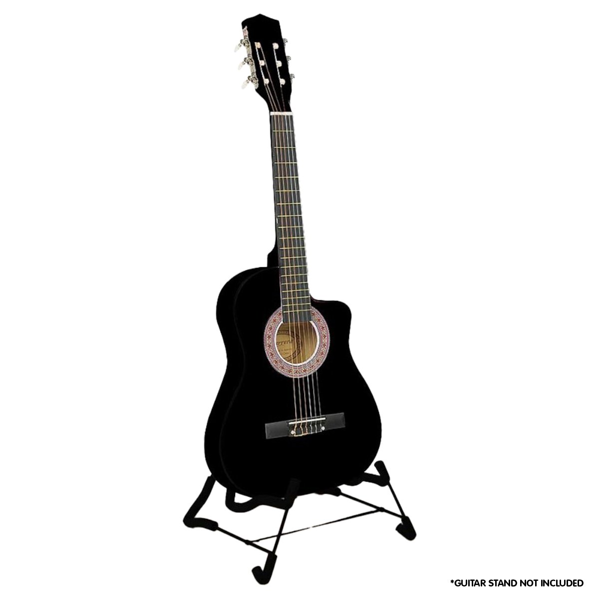 V240-CC34-BK-71749-00 Karrera Childrens Acoustic Guitar Kids - Black - Image 1