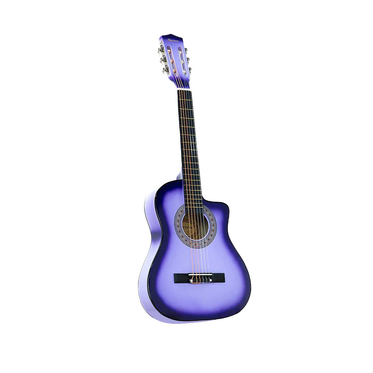 V240-CC34-PU-71754-00 Karrera Childrens Acoustic Guitar Kids - Purple - Image 1