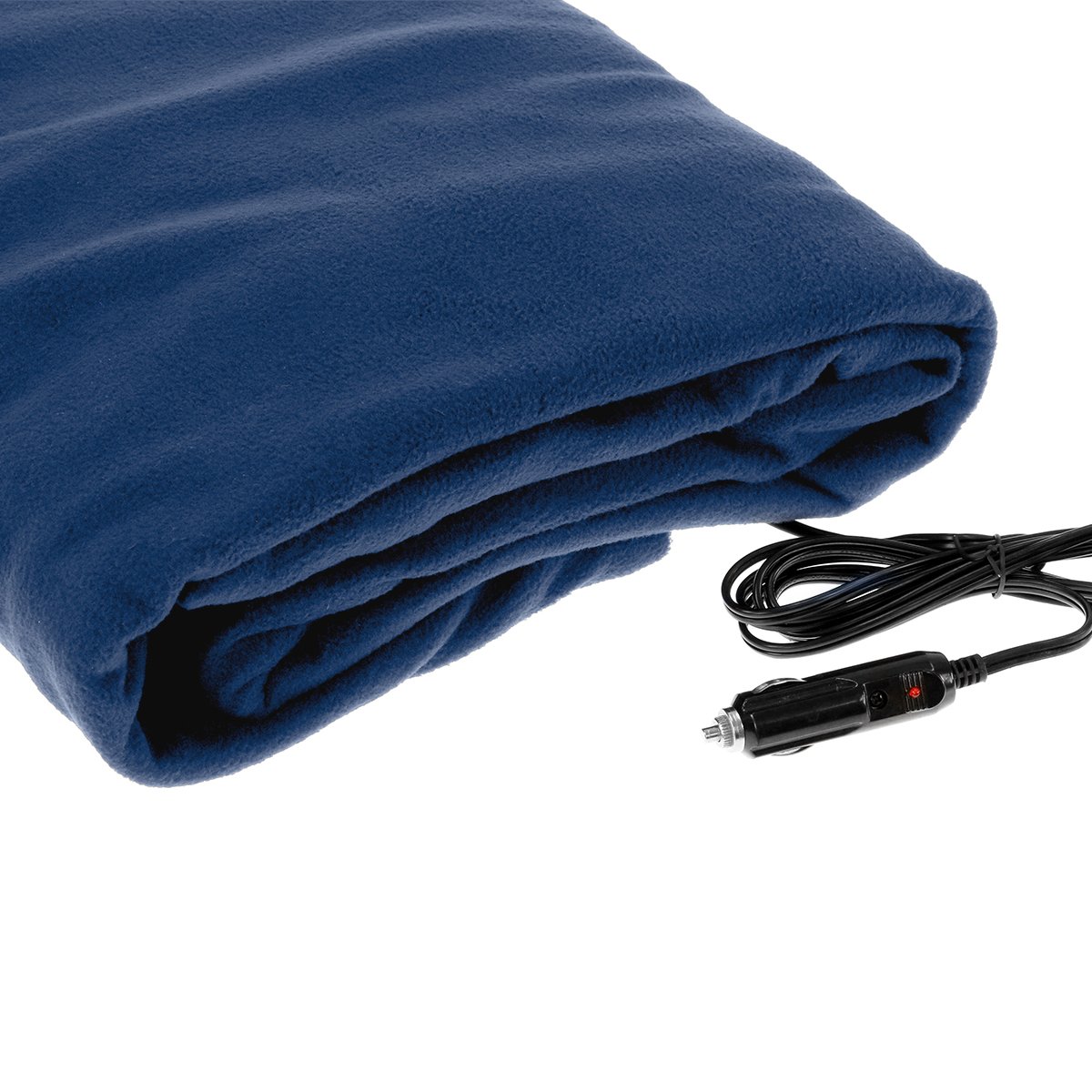 V240-CHB-110-NVBU-68213-00 Laura Hill Heated Electric Car Blanket 150x110cm 12v - Navy Blue - Image 1