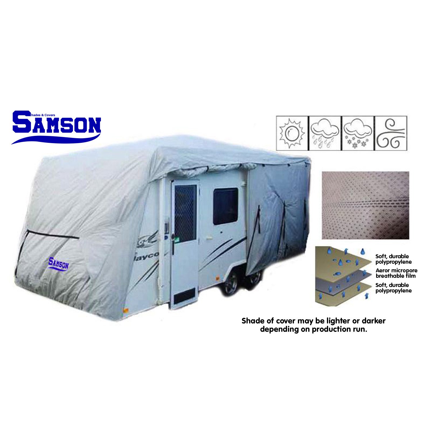 V240-COV-SAM-CVAN-2022-70941-00 Samson Heavy Duty Caravan Cover 20-22ft - Image 1