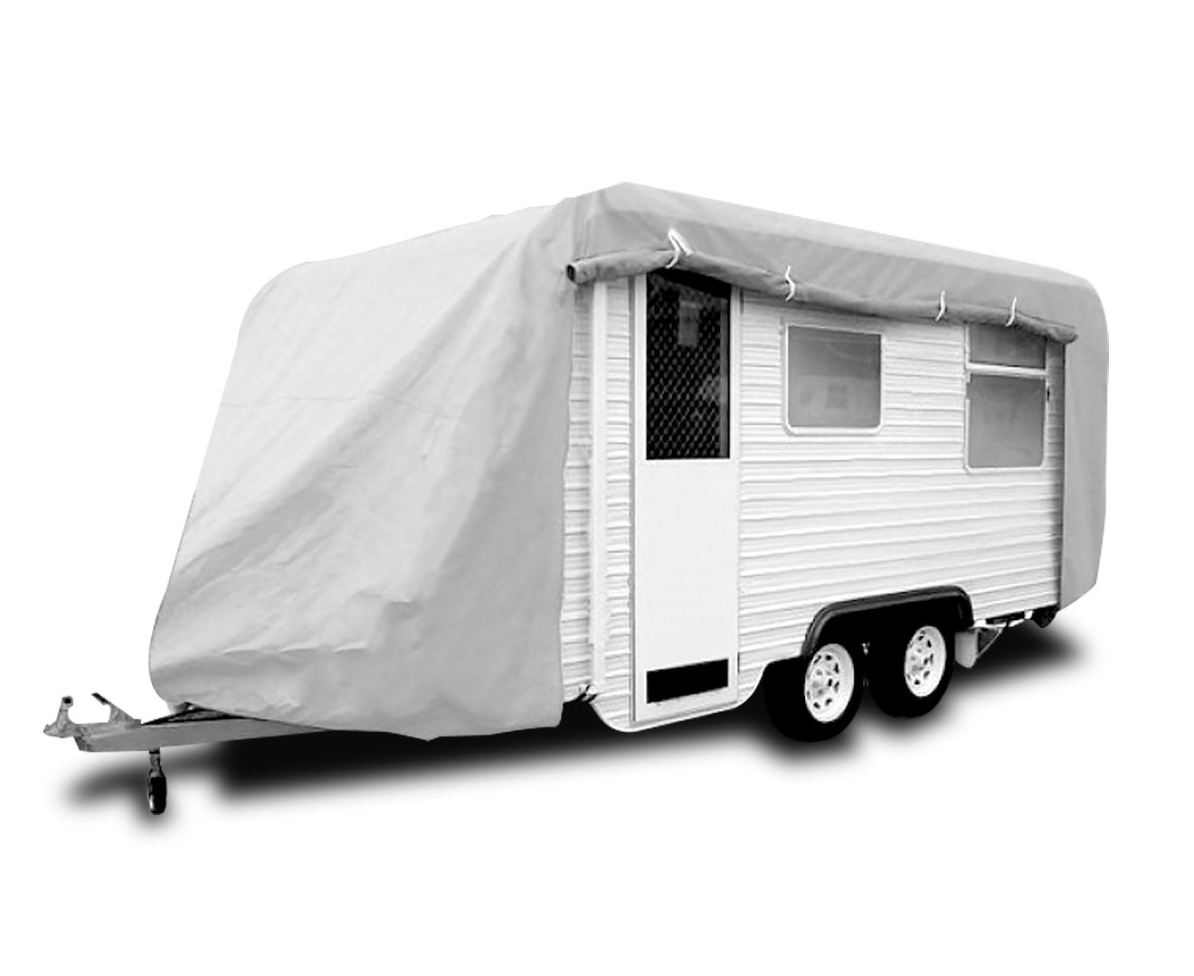 V240-COV-WAL-CVN-1619-73467-00 Wallaroo Caravan Cover With Side Zip Campervan 16-19 ft - Image 1