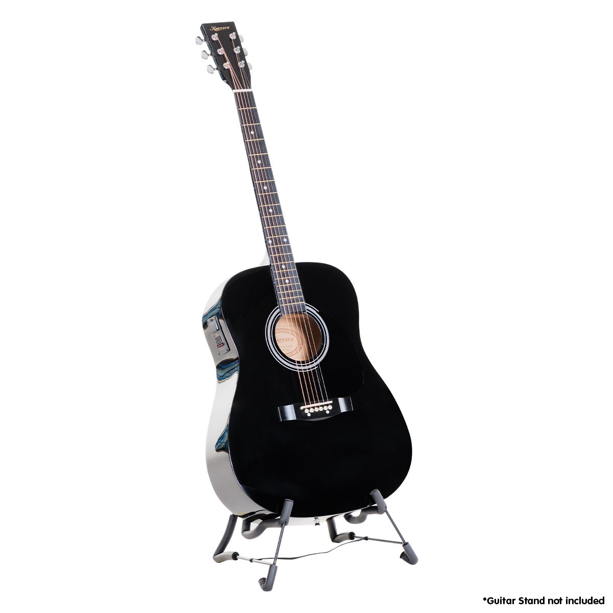 V240-EAC41-EQ-BK-75193-00 Karrera Electronic Acoustic Guitar 41in - Black - Image 1