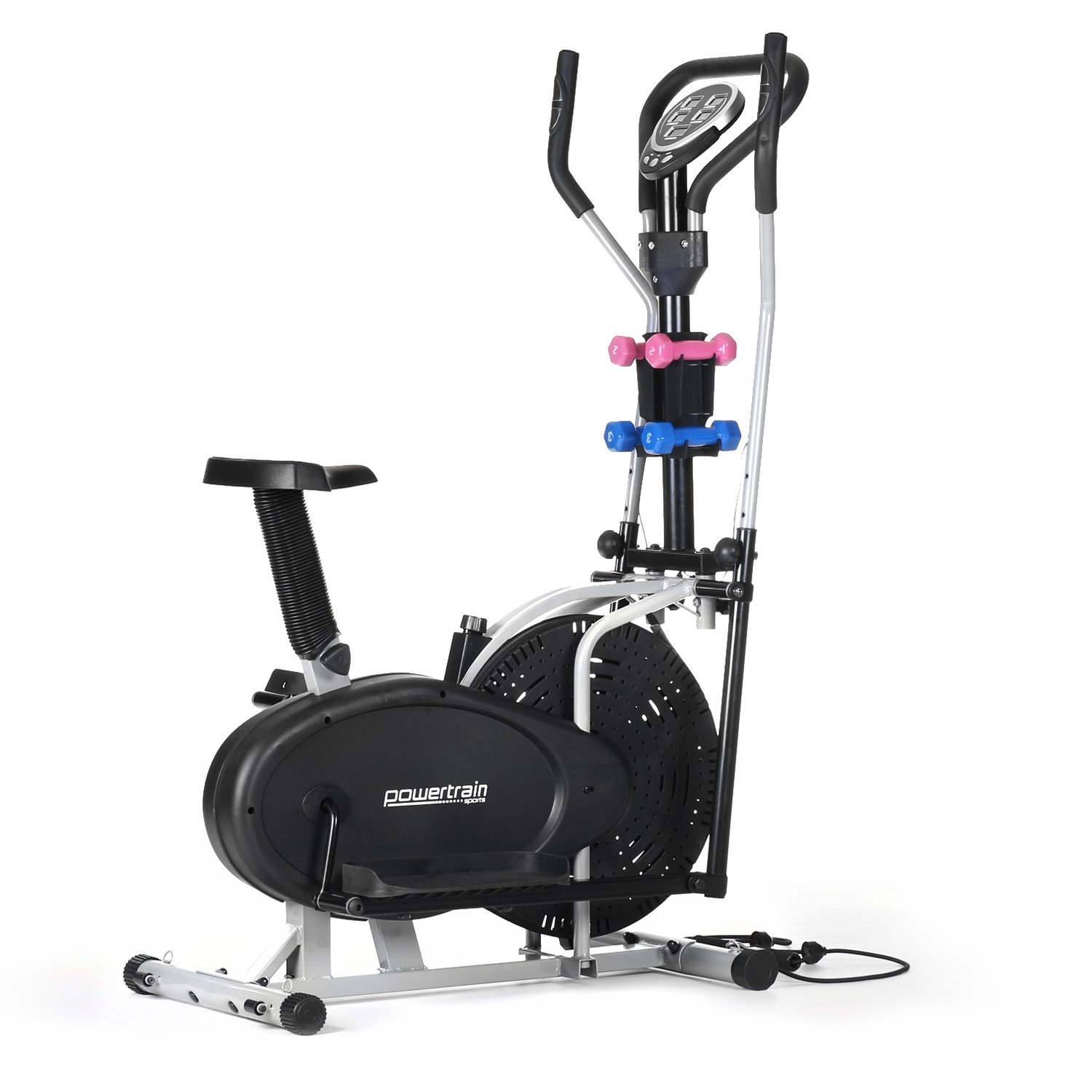 V240-ECT-XDA-050-71557-00 Powertrain 5-in-1 Elliptical Cross Trainer Bike with Dumbbell Sets - Image 1