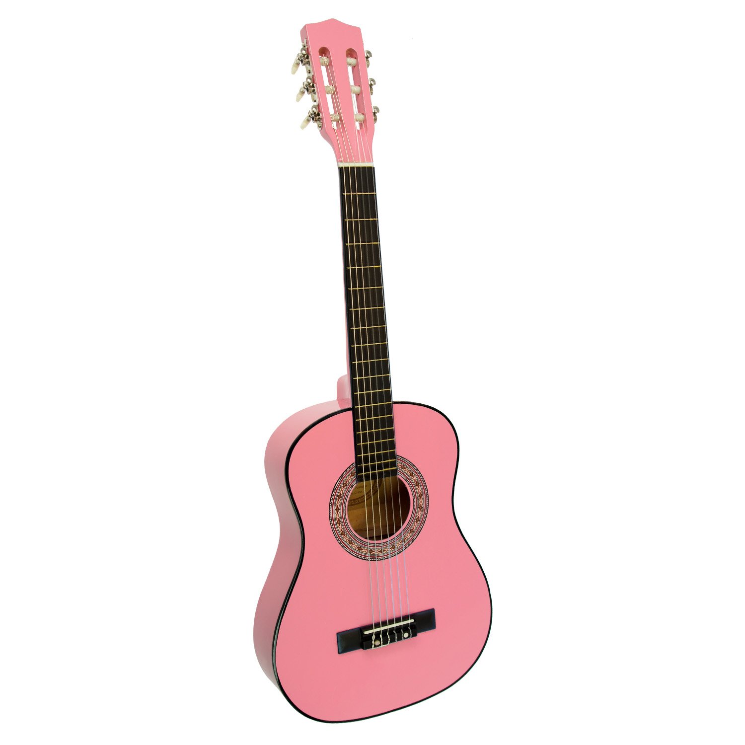 V240-NC-34-PK-71744-00 Karrera 34in Acoustic Wooden Childrens Guitar - Pink - Image 1