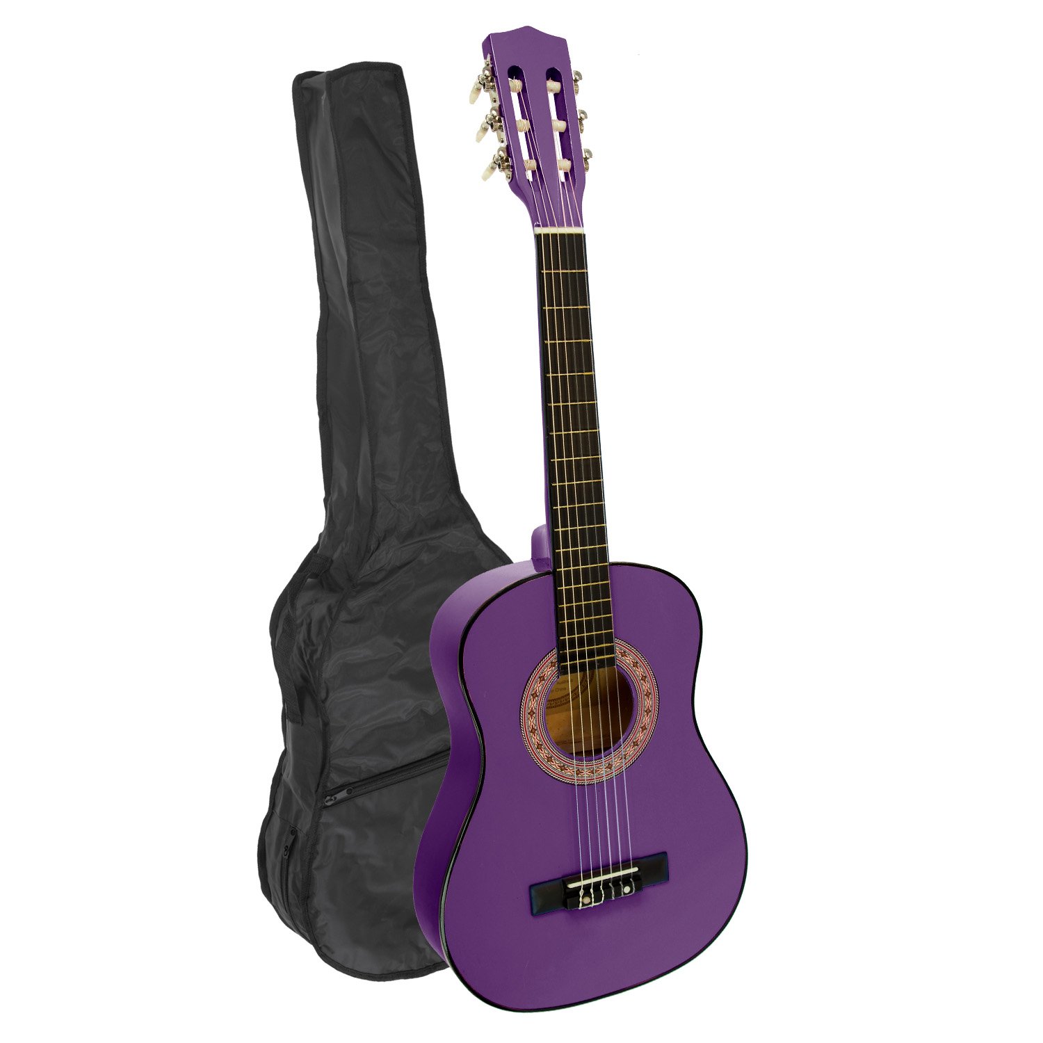 V240-NC-34-PU-71745-00 Karrera 34in Acoustic Children no cut Guitar - Purple - Image 1
