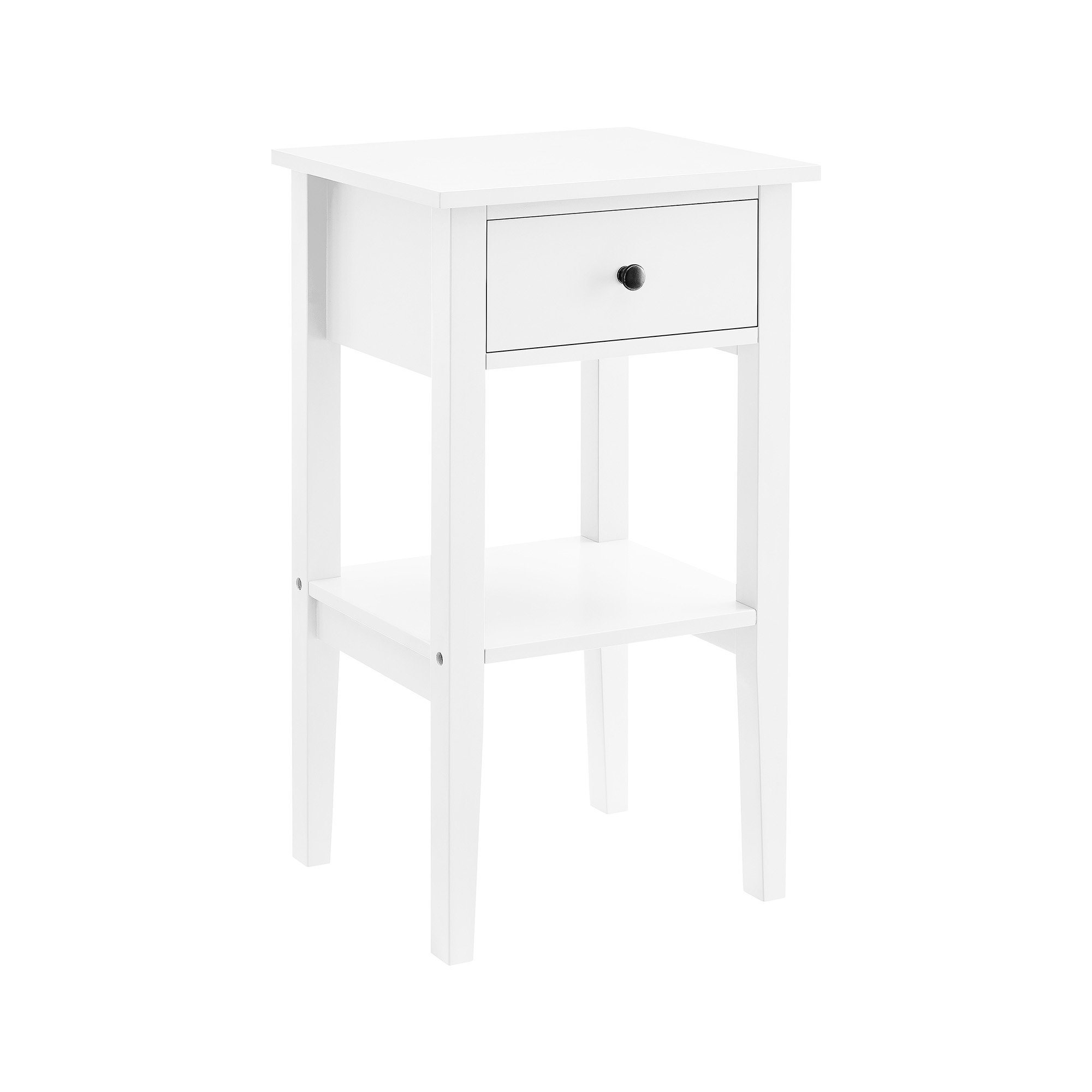 V240-TBL-470-02-WH-158403-00 Sarantino Rue Bedside Table in White - Image 1