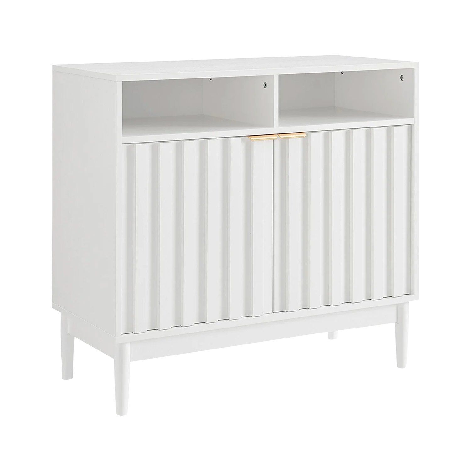 V240-TBL-751-00-WHT-202505071220-00 Sarantino Eleni 2-Door Sideboard Buffet Hallway Cabinet Storage Console Cupboard in White - Image 1