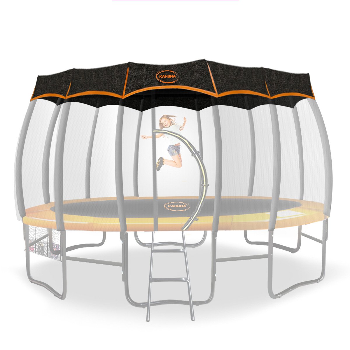 V240-TRA-TWS-ROF-12-75250-00 Kahuna 12ft Removable Twister Trampoline Roof Shade Cover - Image 1