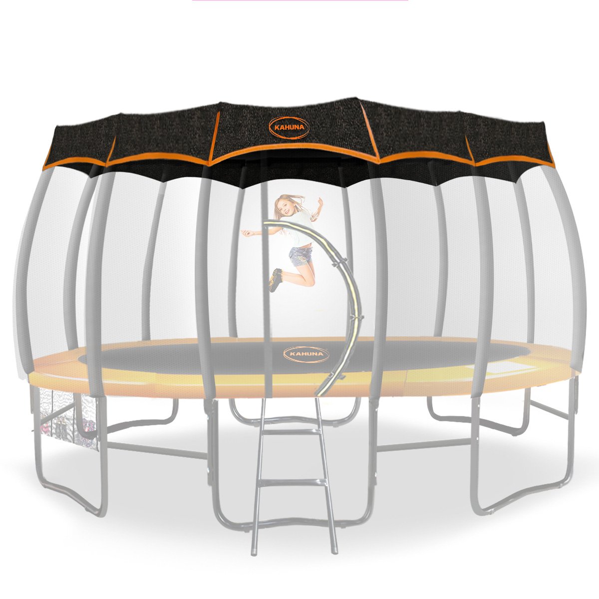 V240-TRA-TWS-ROF-14-75251-00 Kahuna 14ft Removable Twister Trampoline Roof Shade Cover - Image 1