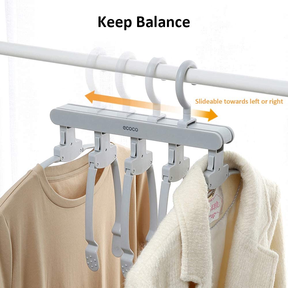 V255-E1904-G-52655-00 Magic Hanger Space Saving Multifunctional Clothes Coat Hanger Dryer Laundry Drying Rack Airer Clothes Horse Grey - Image 1