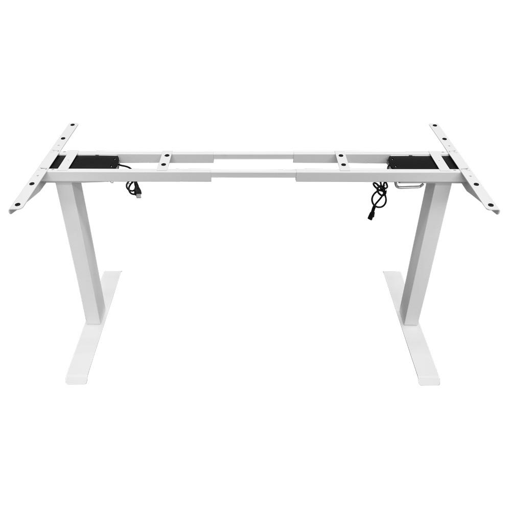 V255-FRAME-DMW-52751-00 Standing Desk Height Adjustable Sit Stand Motorised Dual Motors Frame White Only - Image 1