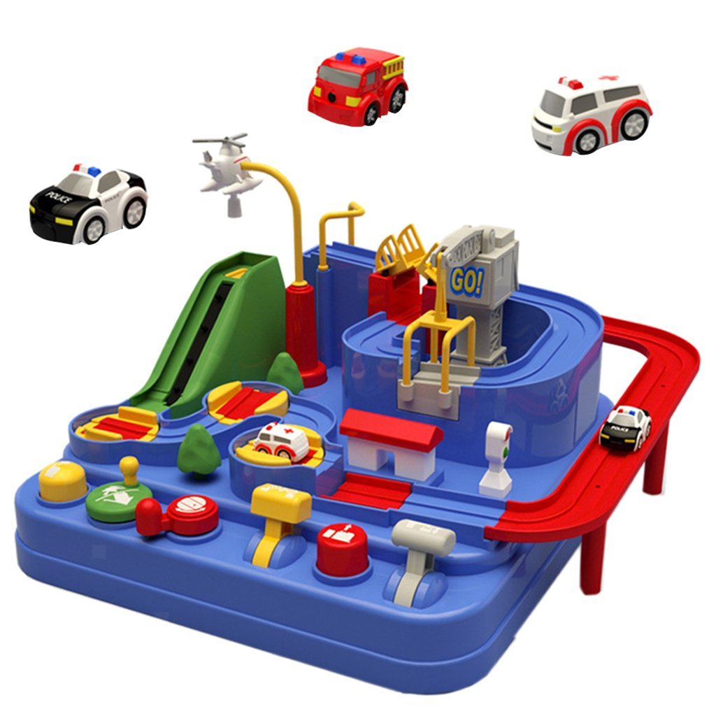V255-T101D-52714-00 City Rescue Engineering Vehicles Playsets Car Adventure Toys Educational Toys (3 Cars) - Image 1