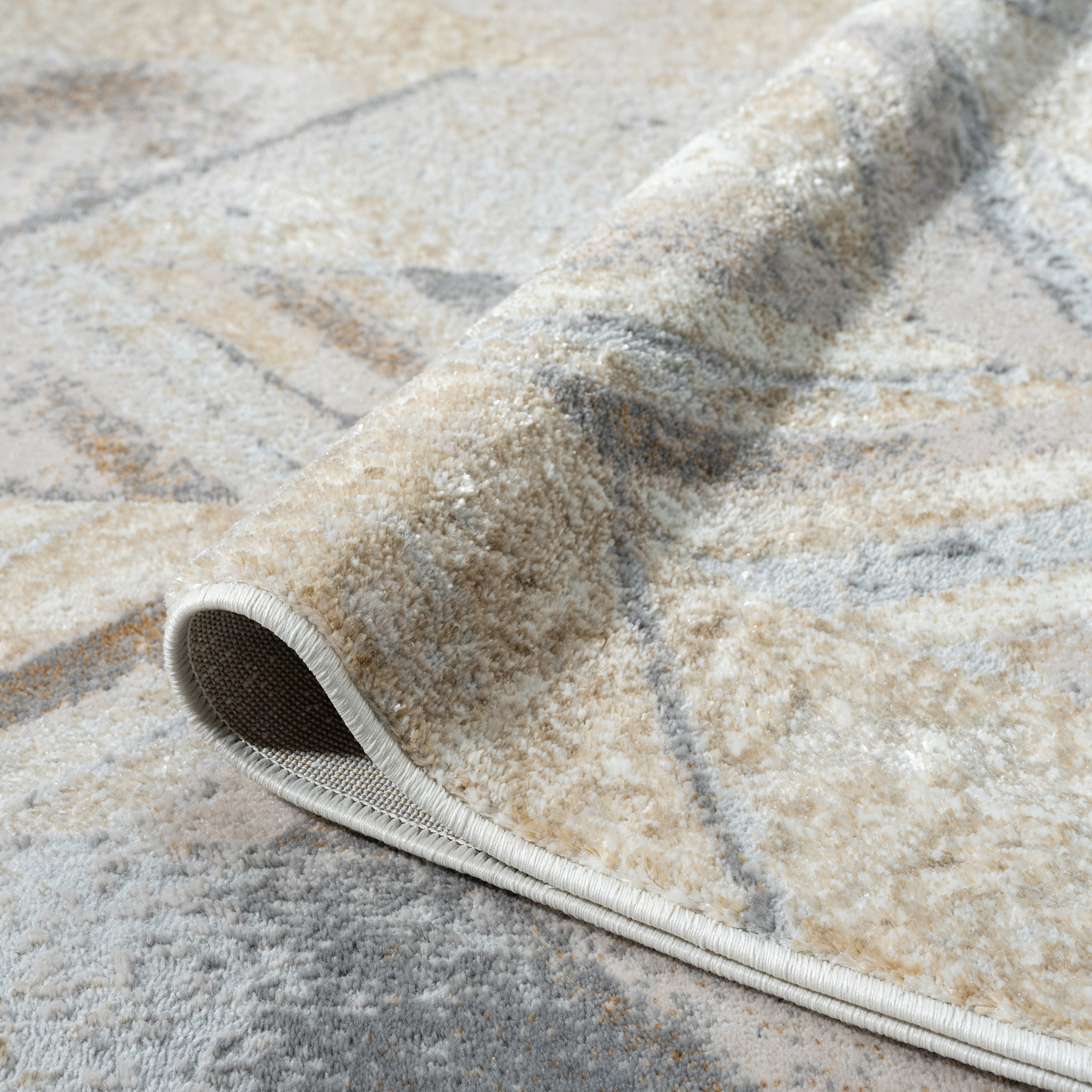 V262-LGH120170185STO-172663-00 Avani Marble Rug - Stone - 120x170 - Image 1