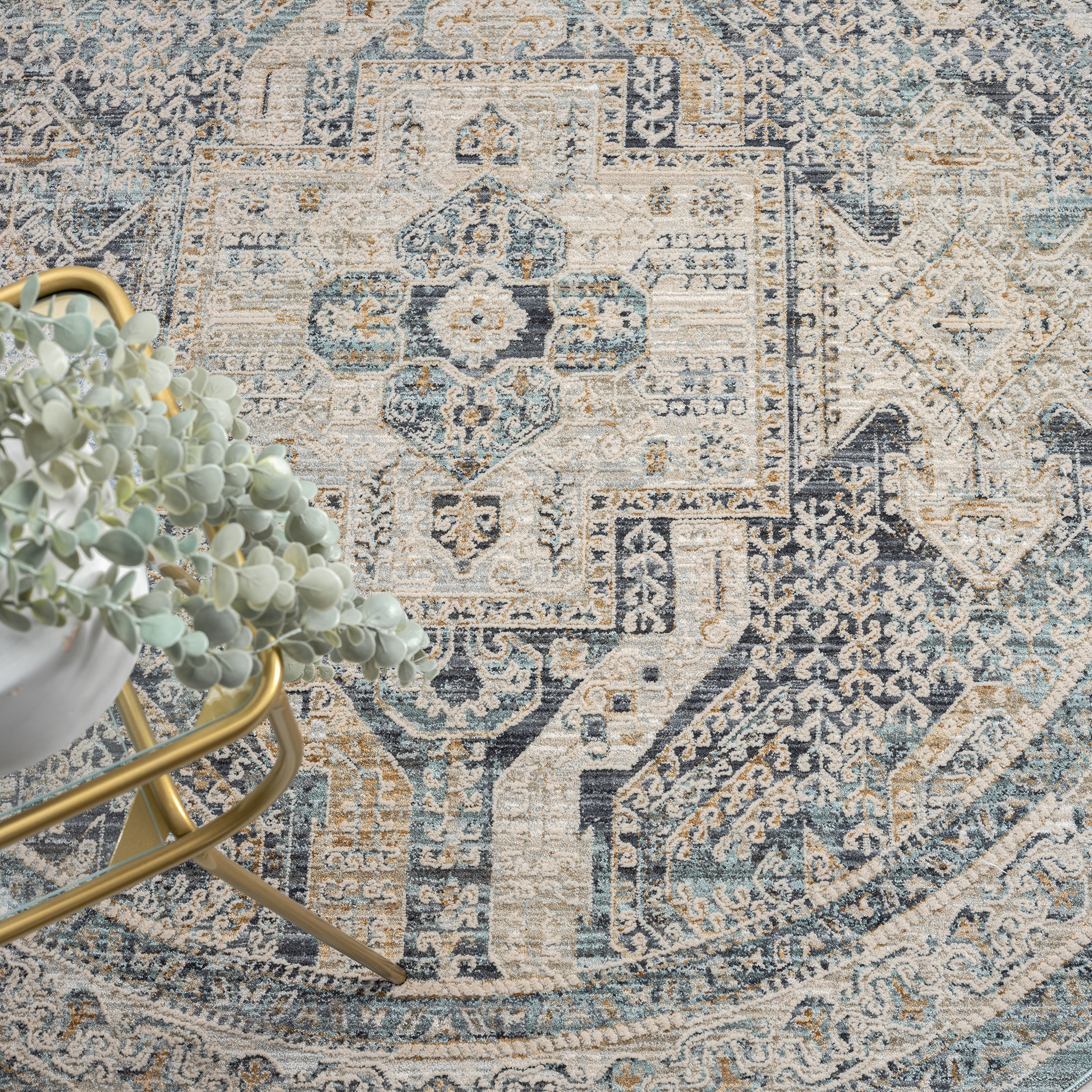 V262-LGH801506739CHA-172915-00 Aubre Contemporary Area Rug - Charcoal - 80x150 - Image 1