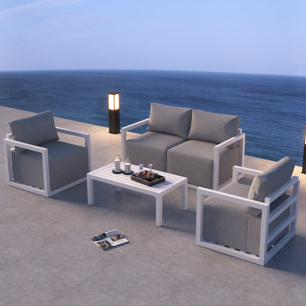 V264-OTF-543A-DGR-5PC-172519-00 Alfresco Serenity Outdoor Lounge Set – Charcoal Grey - Image 1