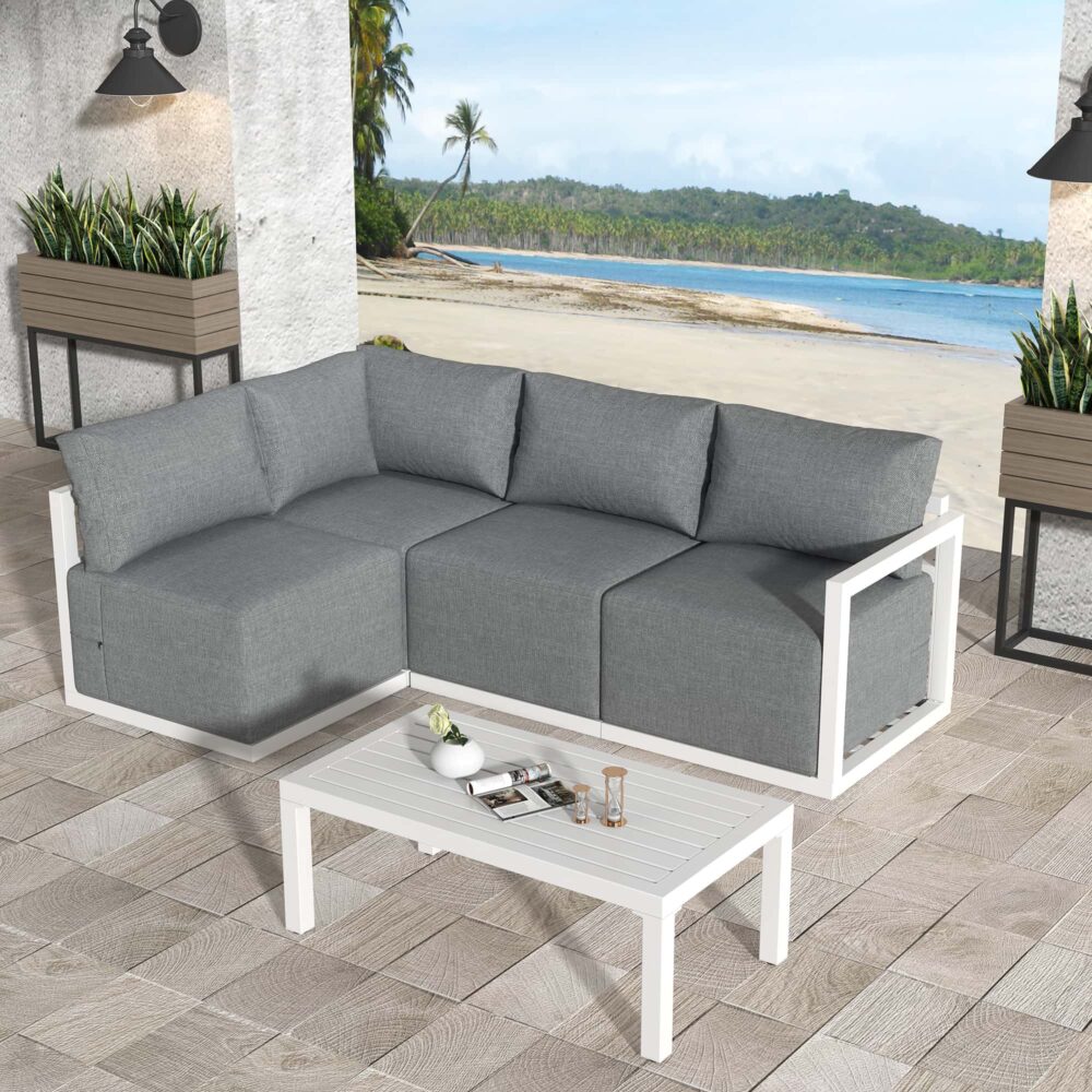 V264-OTF-543A-WHE-N5PC-172498-00 Four-Seat Alfresco Harmony Set – White - Image 1