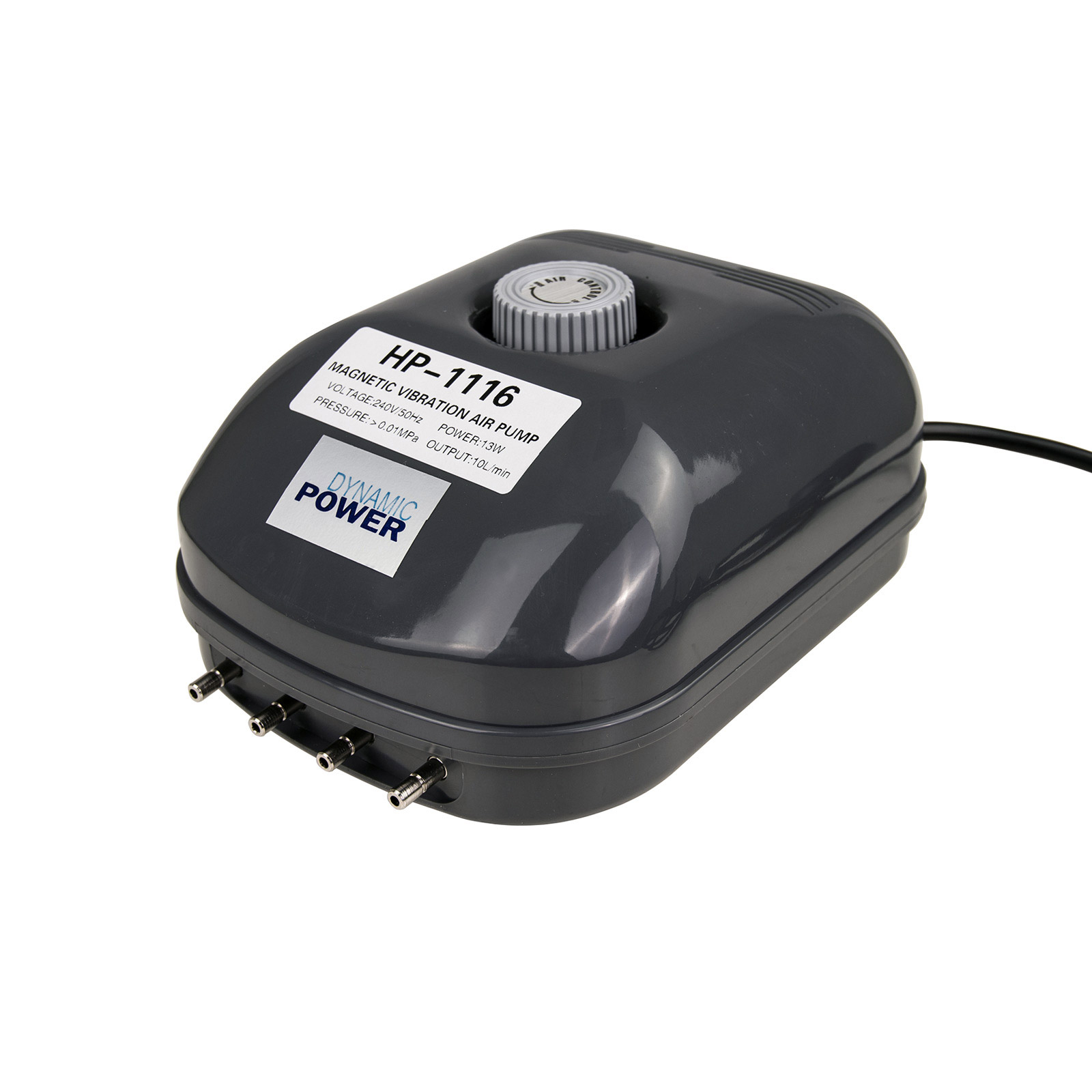 V274-AQ-AP13-AQ-AP13-00 Aquarium Air Pump Oxygen Hydroponic 4 Outlet 360L/H 13W - Image 1