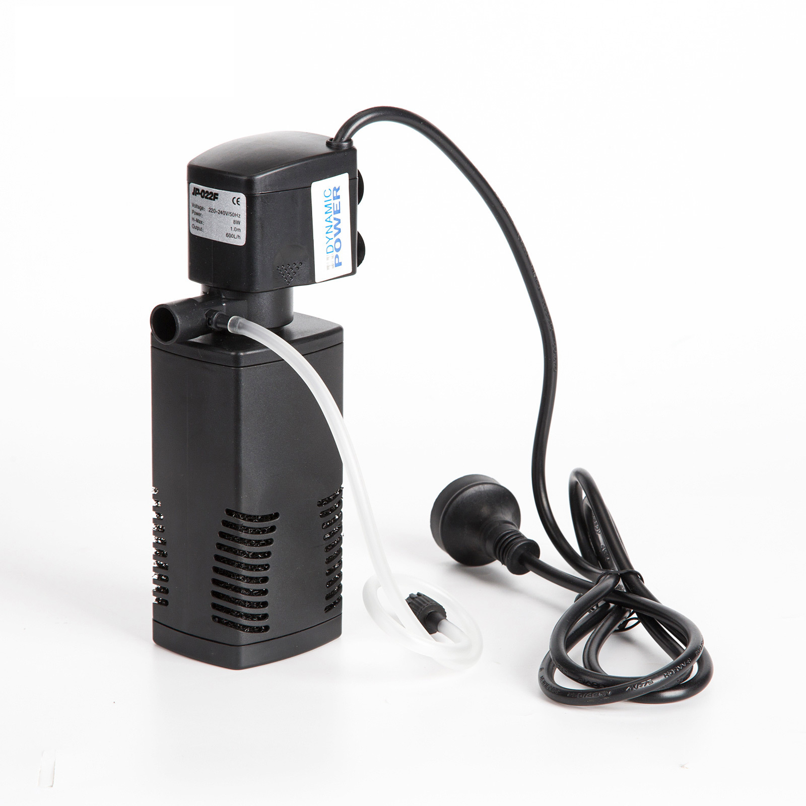 V274-AQ-JP022F-8-AQ-JP022F-8-00 Aquarium Submersible Filter Pond Pump 600L/H 8W 1m - Image 1