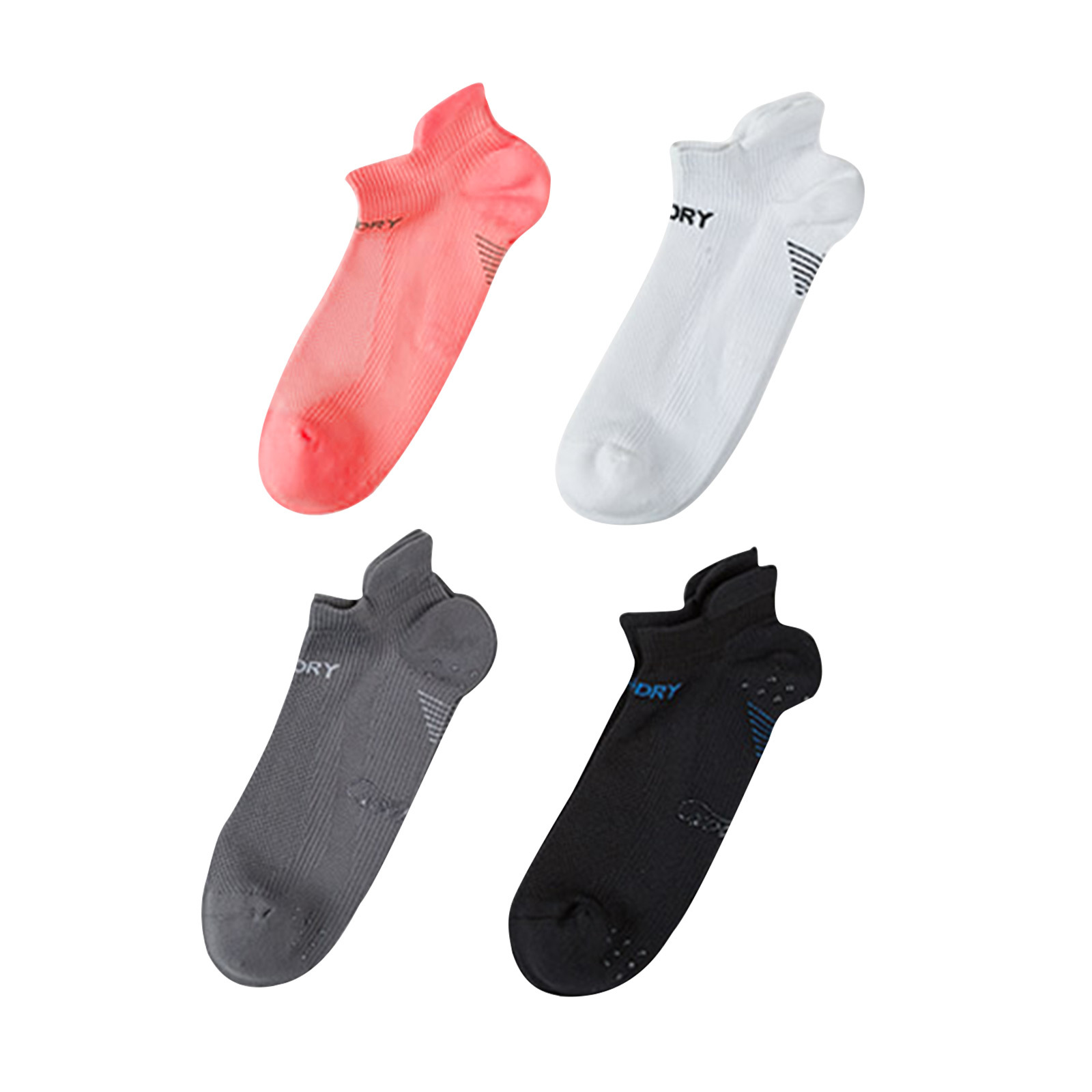 V274-GM-RXSPSK-S4-MUT-GM-RXSPSK-S4-MUT-00 4X Rexy Seamless Sport Sneakers Socks Small Non-Slip Heel Tab MULTI COLOUR - Image 1
