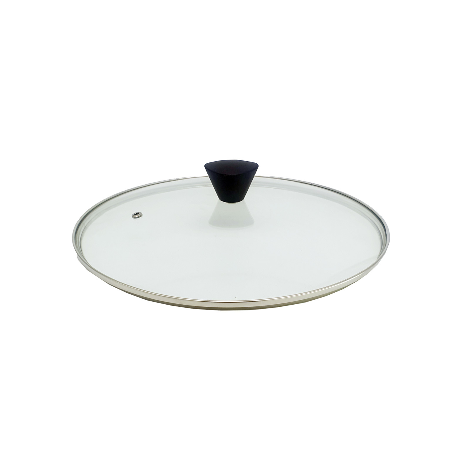 V274-HA-KO-26LID-HA-KO-26LID-00 KOMAN Stainless Steel Glass Lid with Bakelite Handle - 26cm - Image 1