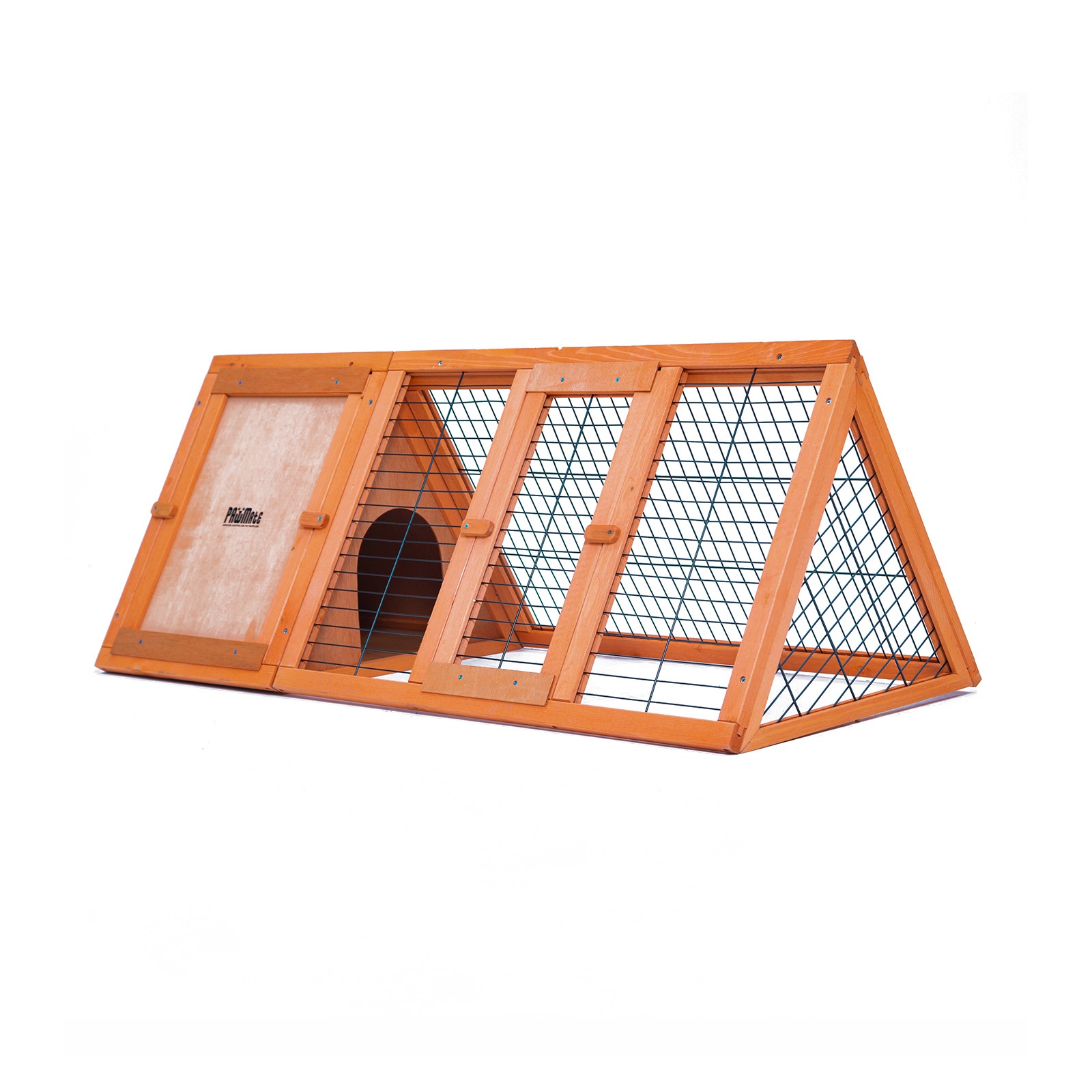 V274-PET-RH1480S-PET-RH1480S-00 Rabbit Hutch Chicken Coop 118 x 50 x 45cm Triangle Cage Run Ester - Image 1