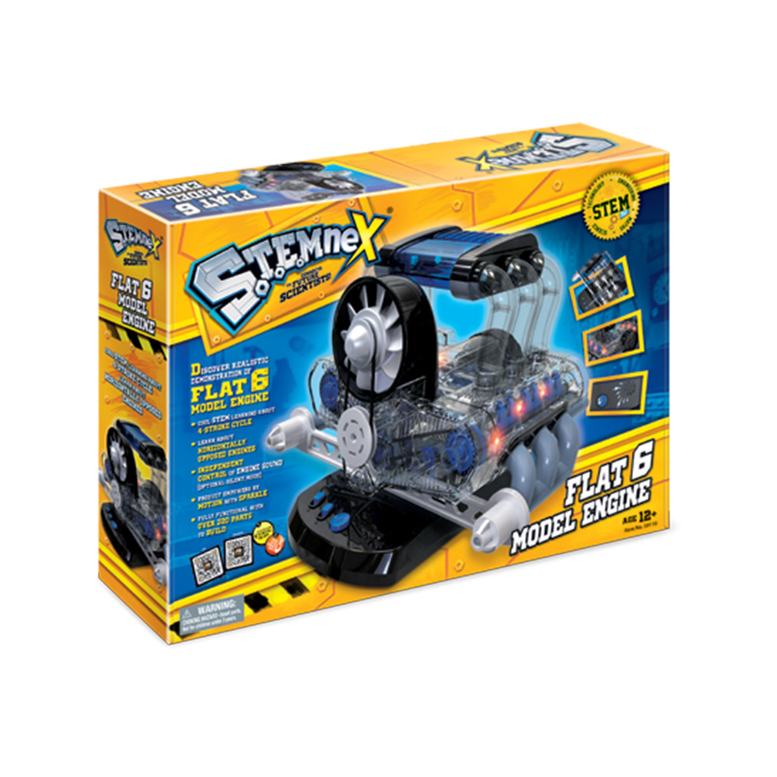 V274-TOY-KN-3AT9110-209843-00 Stemnex Flat 6 Model Engine STEM Toy Build Your Own Learning Kit - Image 1