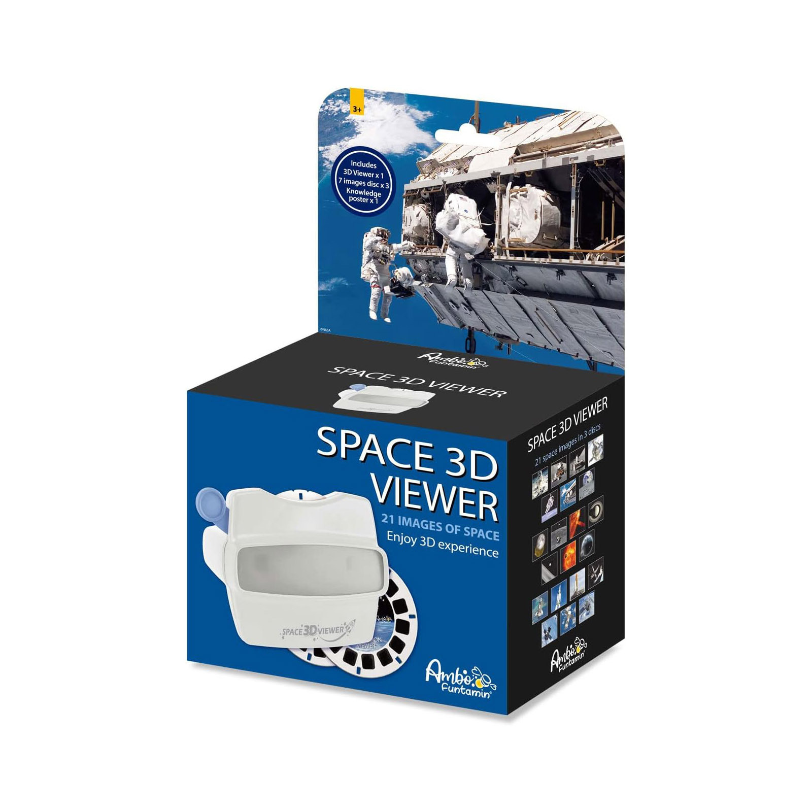 V274-TOY-KN-A3DV-N-209844-00 Space 3D Viewer Explore Universe Moon - Kids STEAM Learning Toy - Image 1