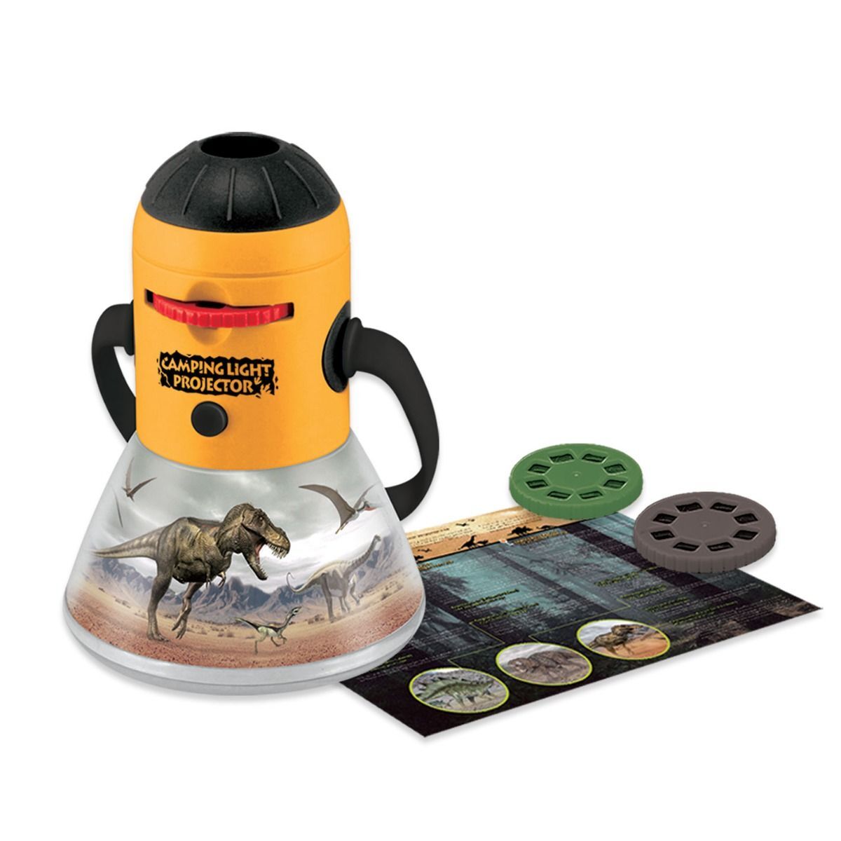 V274-TOY-KN-ACPAD-208850-00 Dinosaur Mini Night Light Camping Projector - Lantern Torch Kids Learning Toy - Image 1