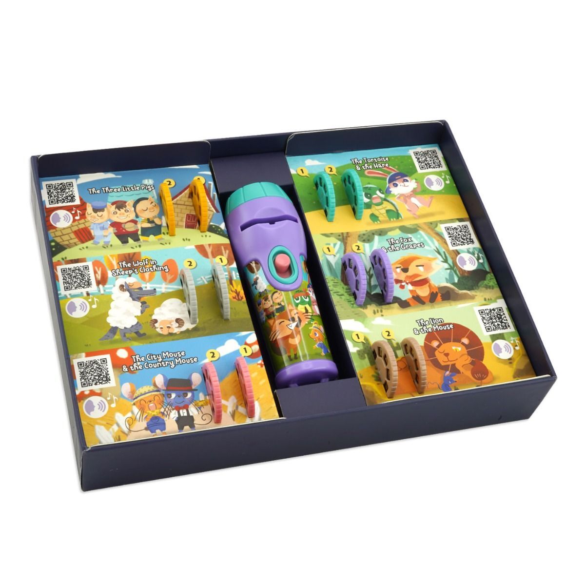 V274-TOY-KN-ATR9-STGB-208847-00 Storytelling Torch Projector 6 Stories Gift Set - Audio Kids Learning STEM Toy - Image 1