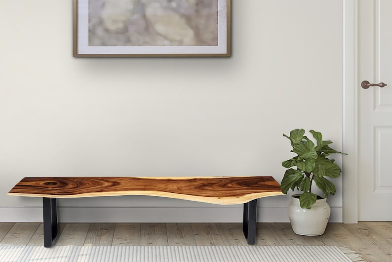 V277-BSLSCTHTR-190248-00 Bench seat or low set console table, hallway table Raintree Wood 1.8 Meter 180cm - Image 1