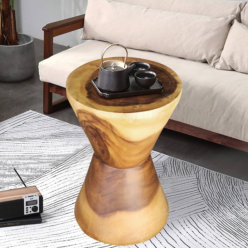 V277-SBSDT-190241-00 Hourglass Side Table or Stool bedside side drinks table - Image 1