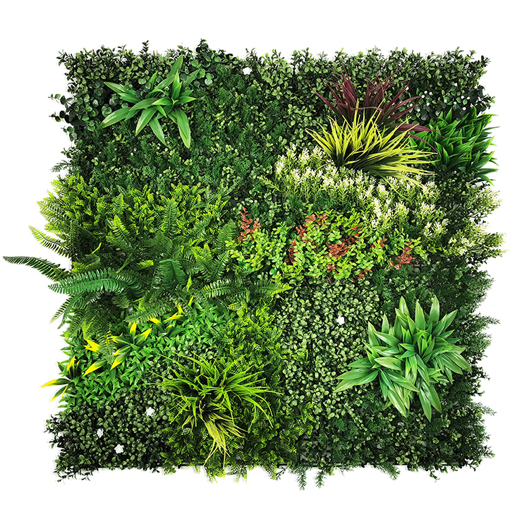 V278-1-X-CCGA074-GREENPLANT-67609-00 YES4HOMES 1 SQM Artificial Plant Wall Décor Grass Panels Vertical Garden Tile Fence 1X1M Green - Image 1
