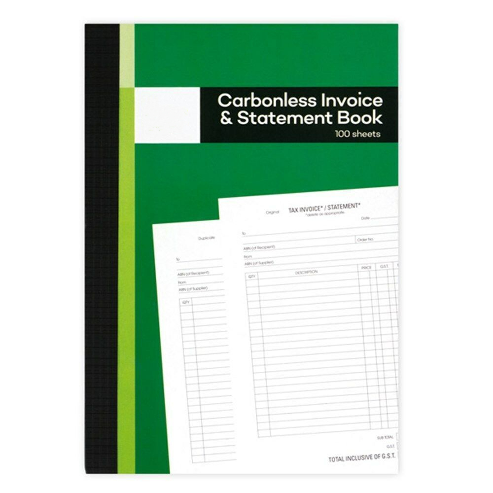 V278-52742-69464-00 12 x 100 Pages Carbonless Invoice Book and Statement - Image 1