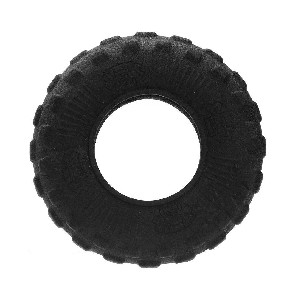 V278-79775-67822-00 YES4PETS 2 x Medium Dog Puppy Terrain Rubber Tyre Toy Dental Hygiene Chew Play Toy - Image 1