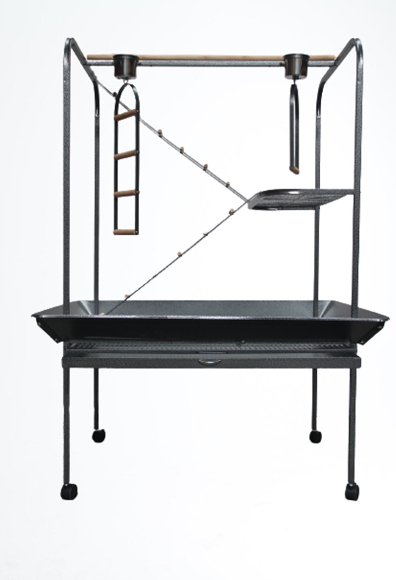 V278-BS308-67794-00 YES4PETS XXL Bird Cage Parrot Playpen Gym Toy Stand With Swing Ladders On Wheels - Image 1